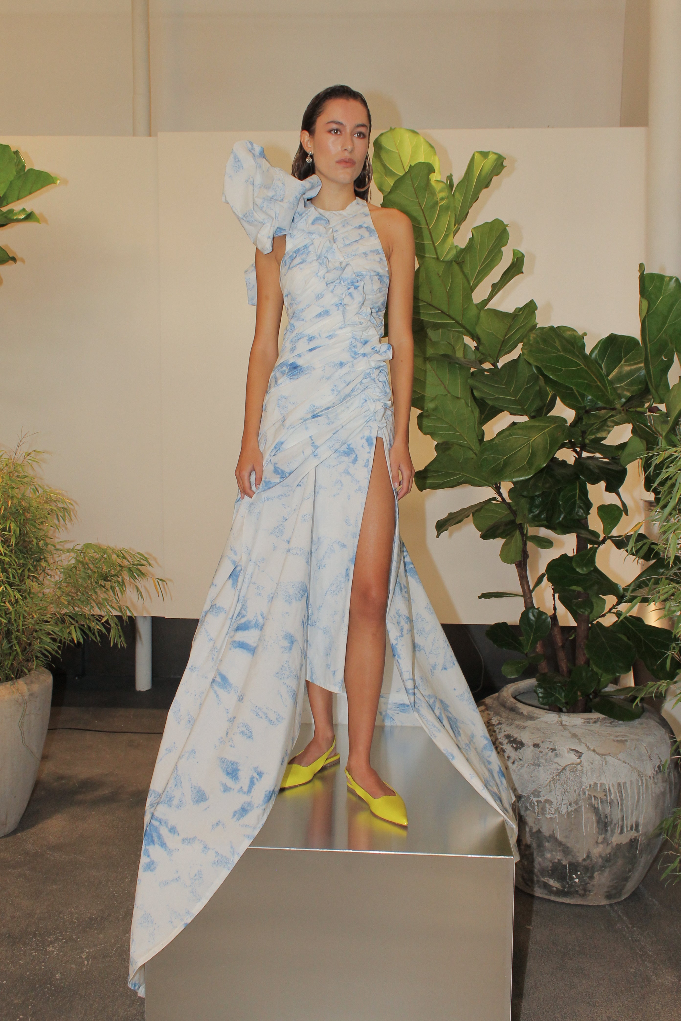 Rabens Saloner Lanna Split Bandeau Dress - Gunnel's Fashion Marbella