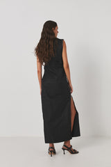 Alita - Nylon zipper dress I Caviar Black    3 - Rabens Saloner