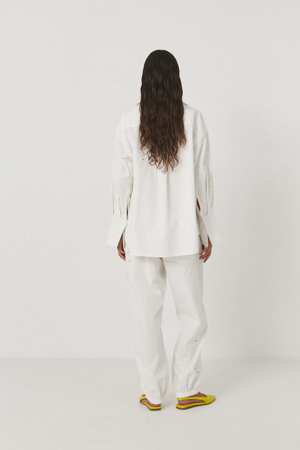 Iman - Lotus lace pants I Off white    2 - Rabens Saloner