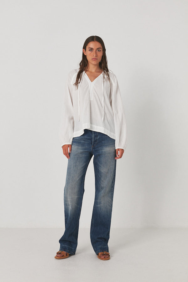 Roxy - Cotton blouse I White    2 - Rabens Saloner