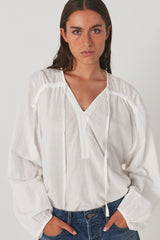 Roxy - Cotton blouse I Mist    3 - Rabens Saloner