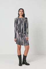 Azalea - Mottled short skirt I Grey combo    2 - Rabens Saloner