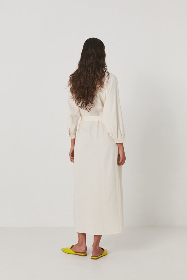 Busra - Aviator long dress I Ivory