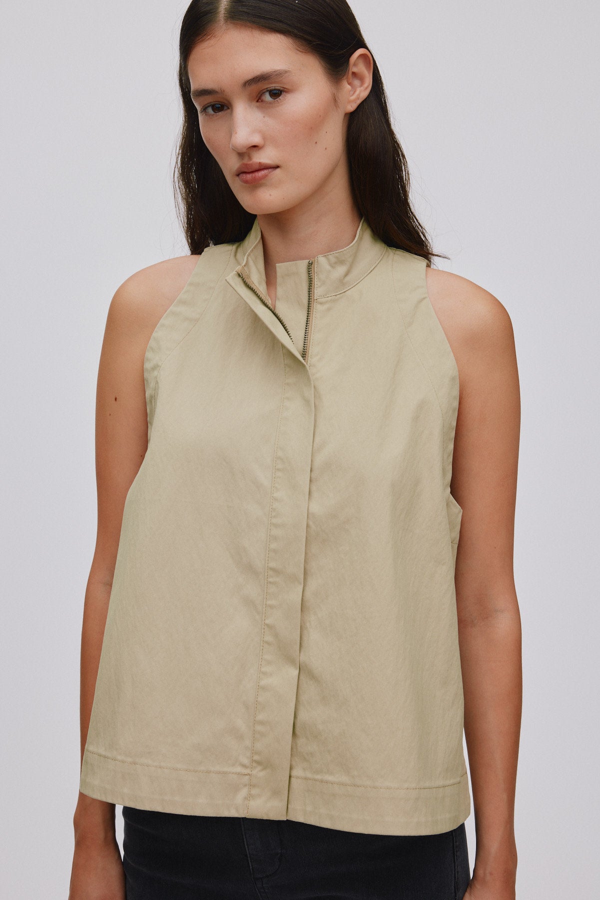 Kaley - Utility halter top I Sand 1 - Rabens Saloner