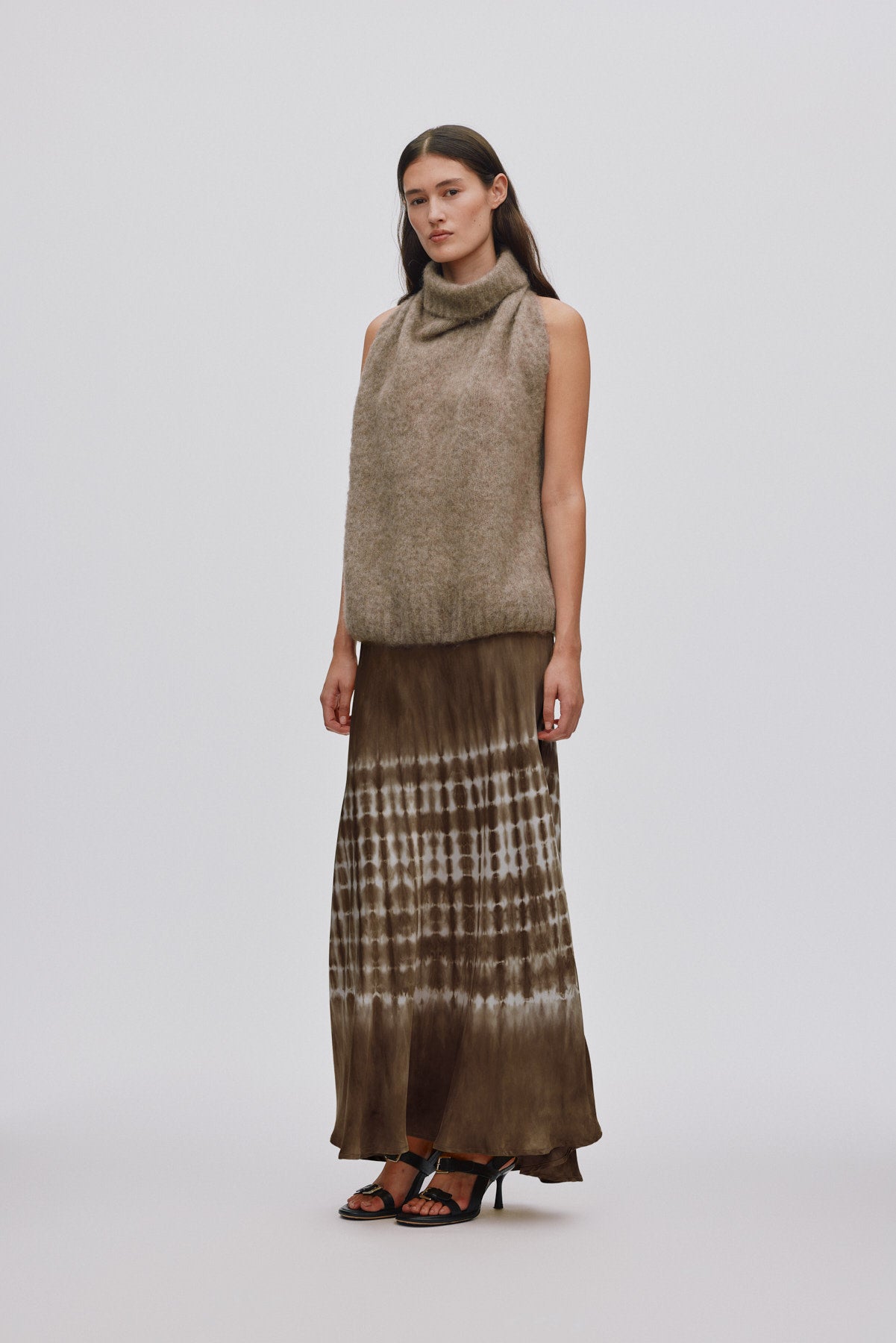 Willie - Frequency A-line skirt I Dry mocca combo 3 - Rabens Saloner