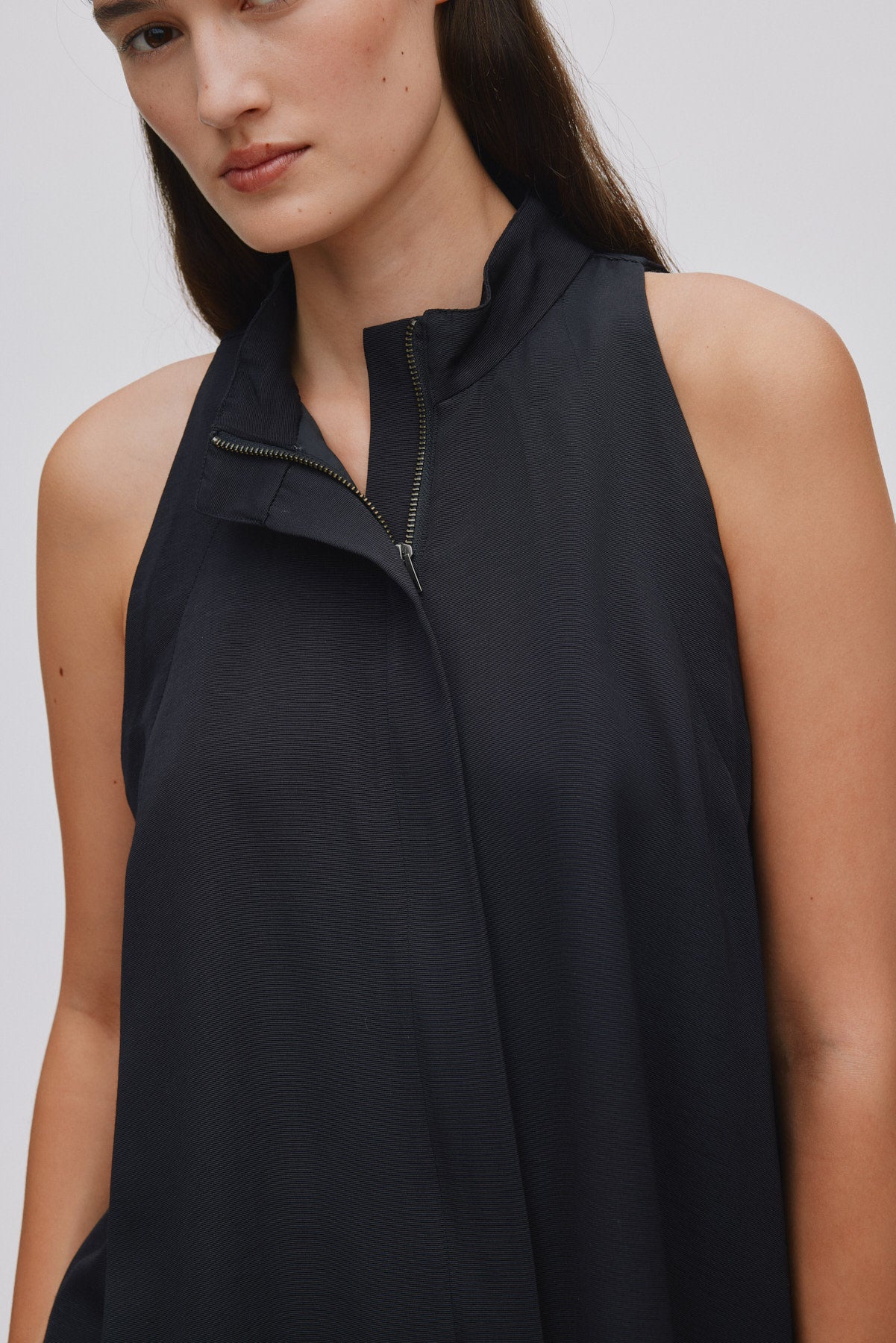 Grossgrain halter top - Kaley I Black 6 - Rabens Saloner