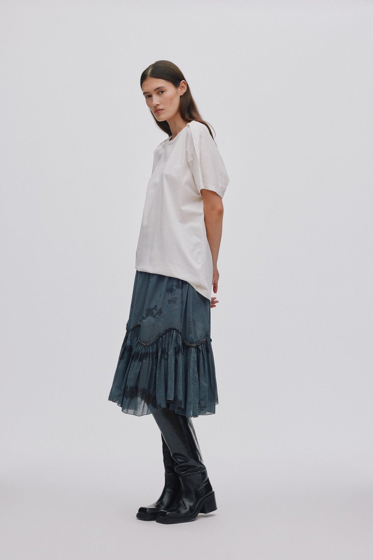 Cici - FOT jersey open back top I Chalk 4 - Rabens Saloner