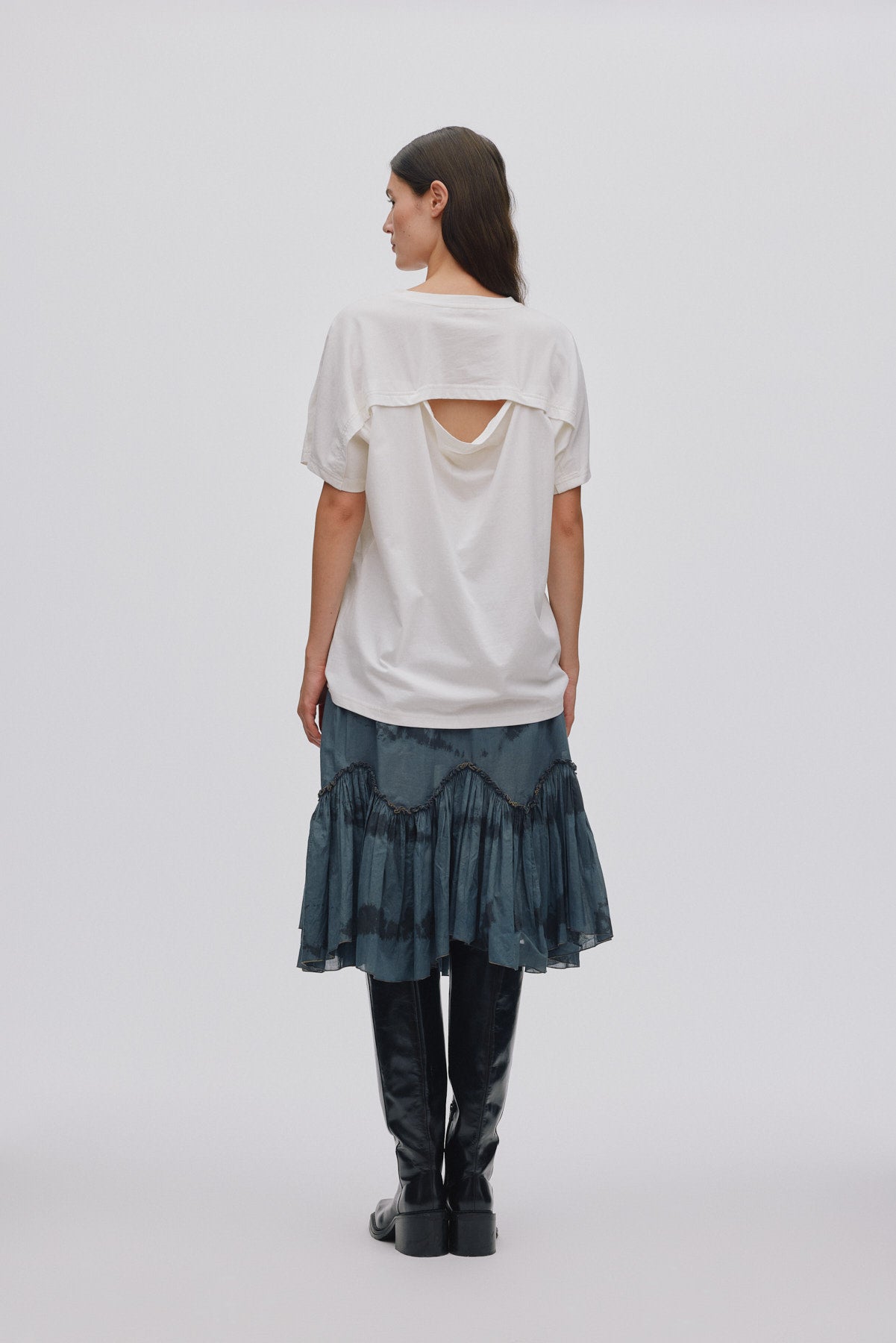 Cici - FOT jersey open back top I Chalk 5 - Rabens Saloner