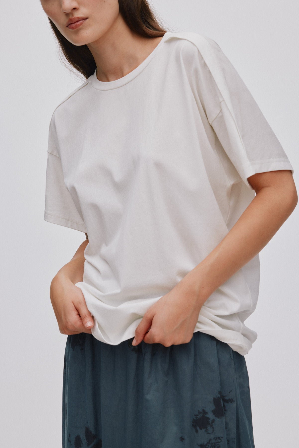 Cici - FOT jersey open back top I Chalk 5 - Rabens Saloner