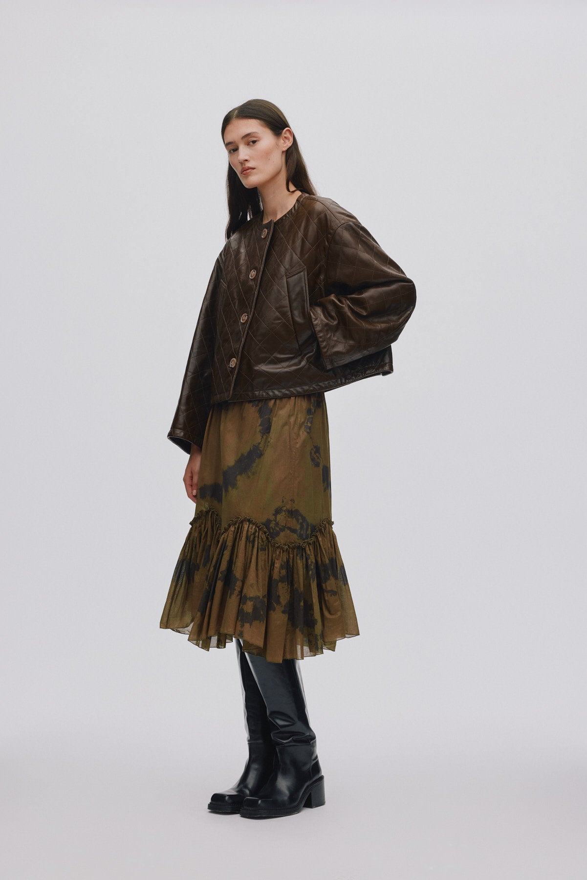 Arijana - Cosmic midi skirt I Timber combo Timber combo XS/S 3 - Rabens Saloner