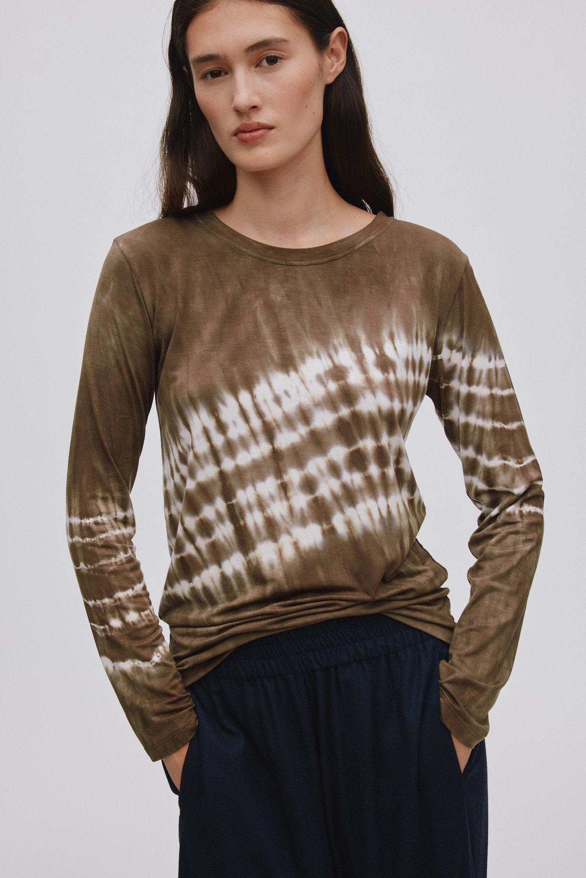 Xenia - Frequency long sleeve t-shirt I Dry mocca combo 4 - Rabens Saloner