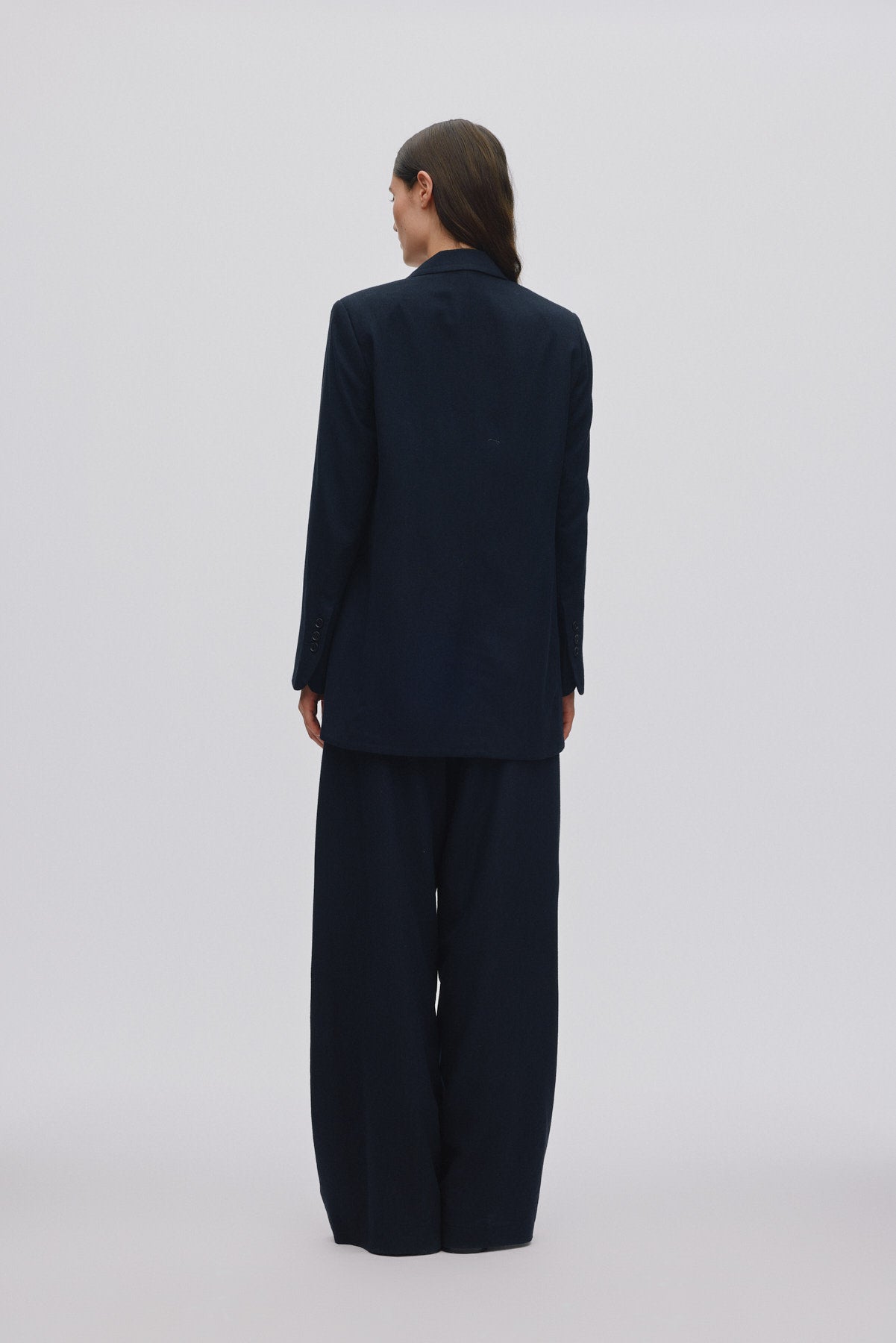 Everdeen - Drapy tailoring relaxed pants I Midnight 5 - Rabens Saloner