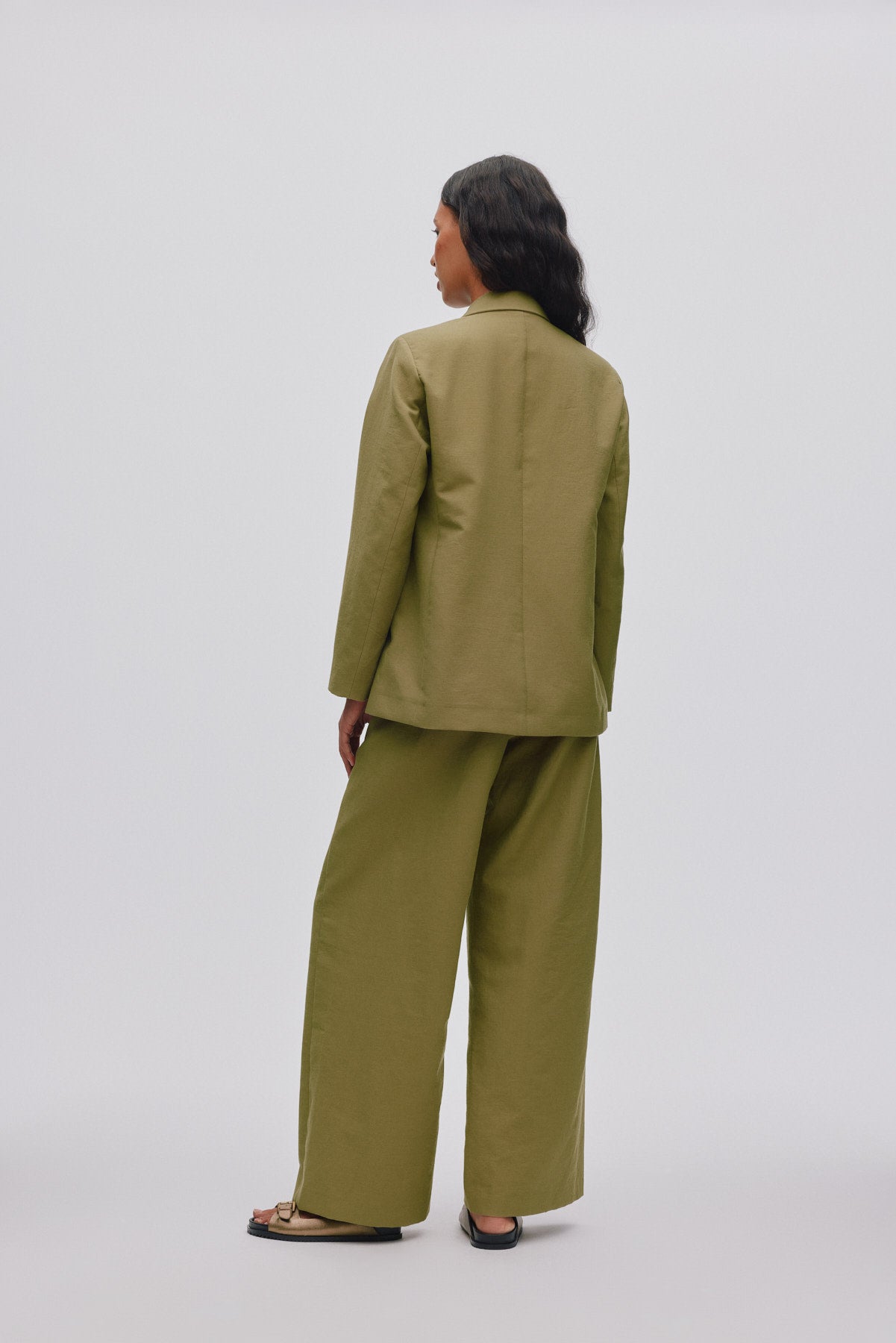 Everdeen - Soft tailoring relaxed pants I Pale Khaki 3 - Rabens Saloner