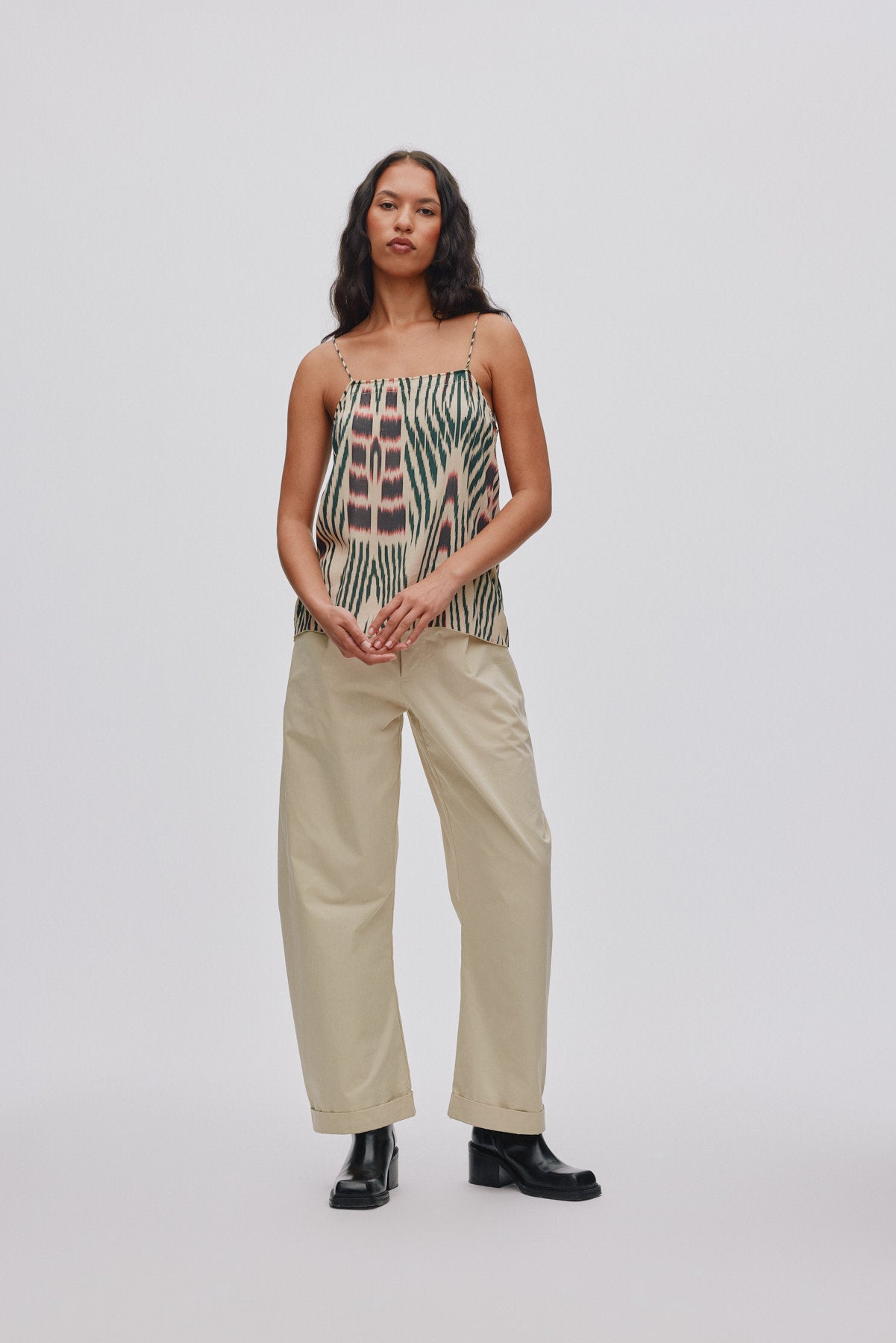 Thalia - Light fusion pants I Sand 6 - Rabens Saloner