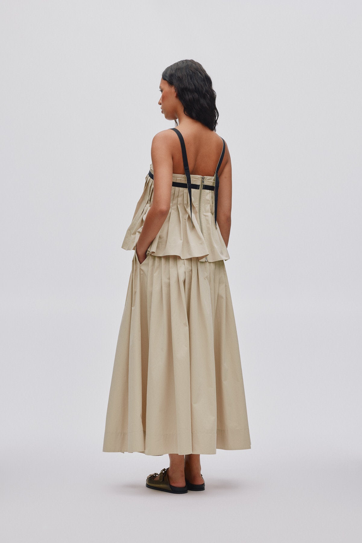 Thai - Light fusion skirt I Sand 4 - Rabens Saloner