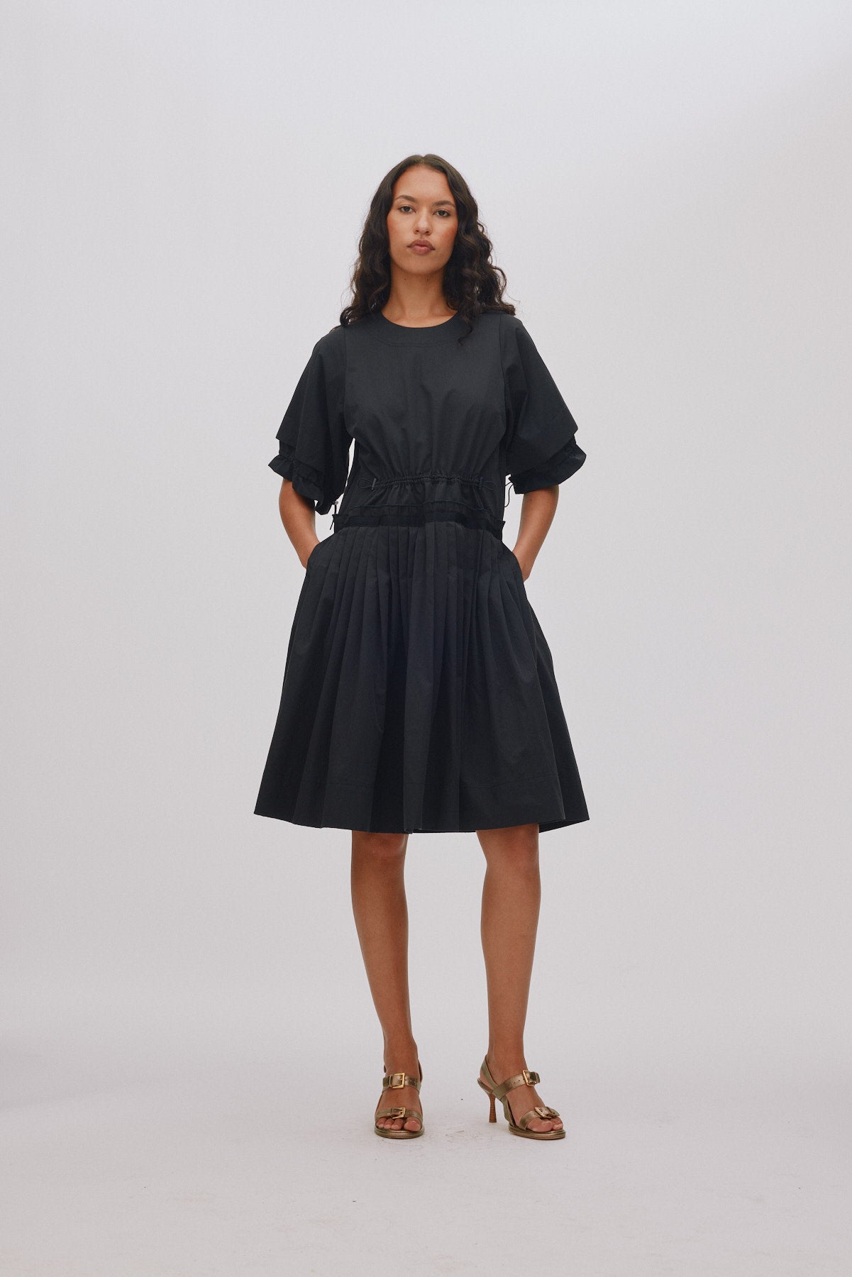 Telma - Light fusion dress I Caviar Black 2 - Rabens Saloner