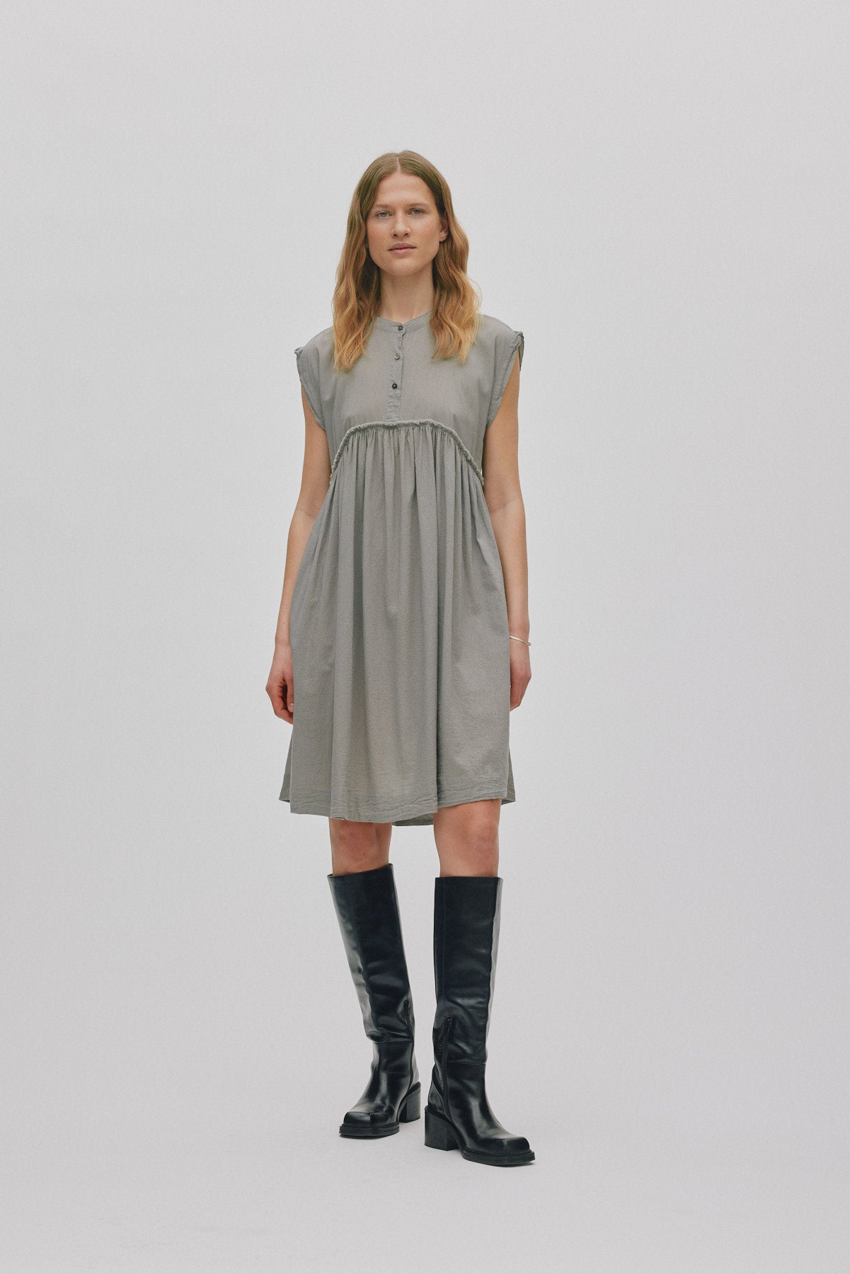 Devina - Cotton dress I Black 3 - Rabens Saloner