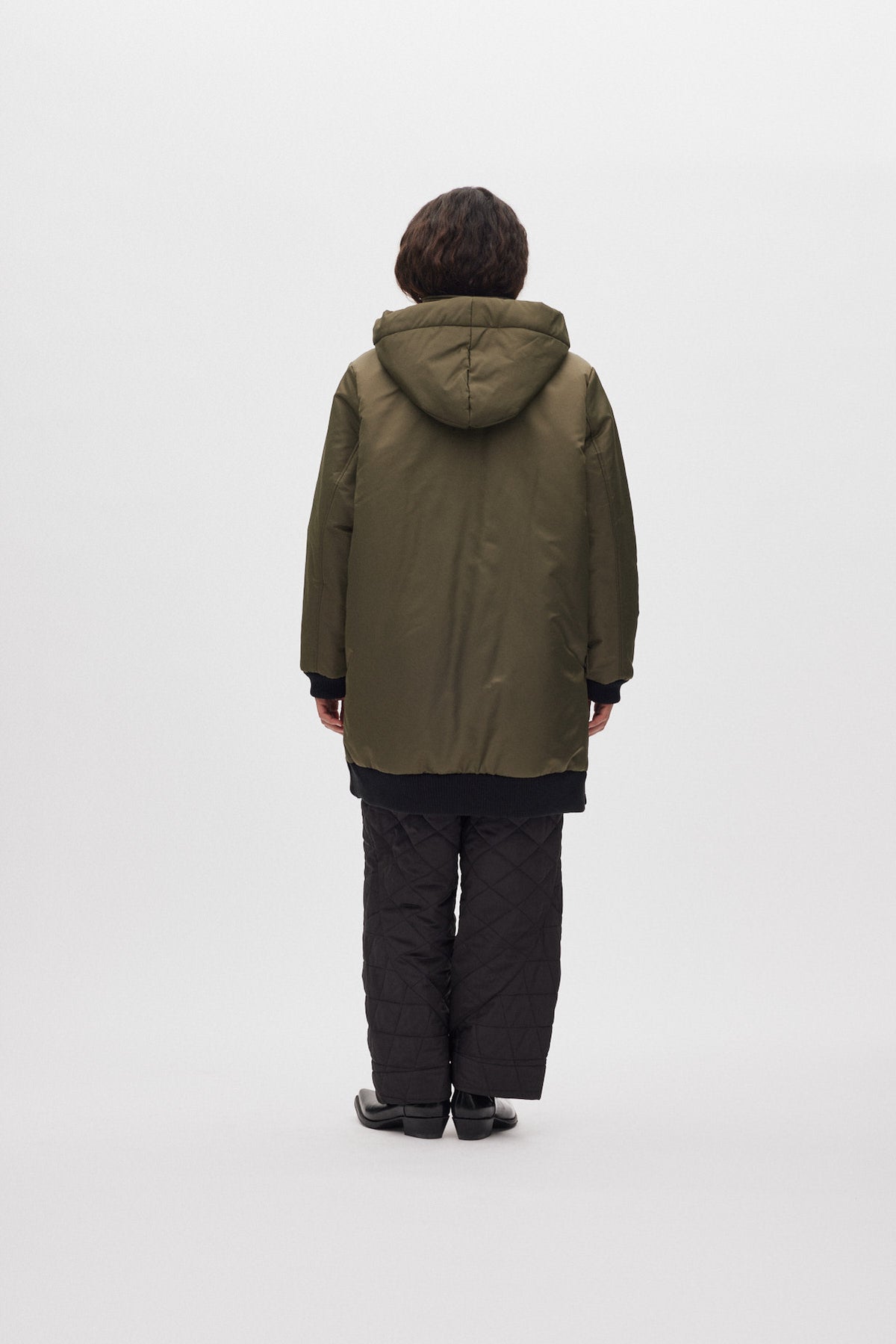 Siif - Padded tech coat I Olive night 3 - Rabens Saloner