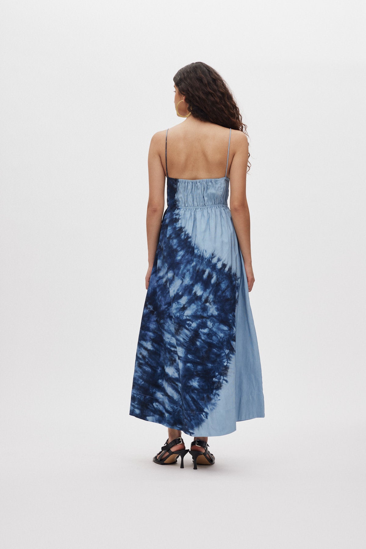 Maple - Lava v-front dress I Blue combo 3 - Rabens Saloner