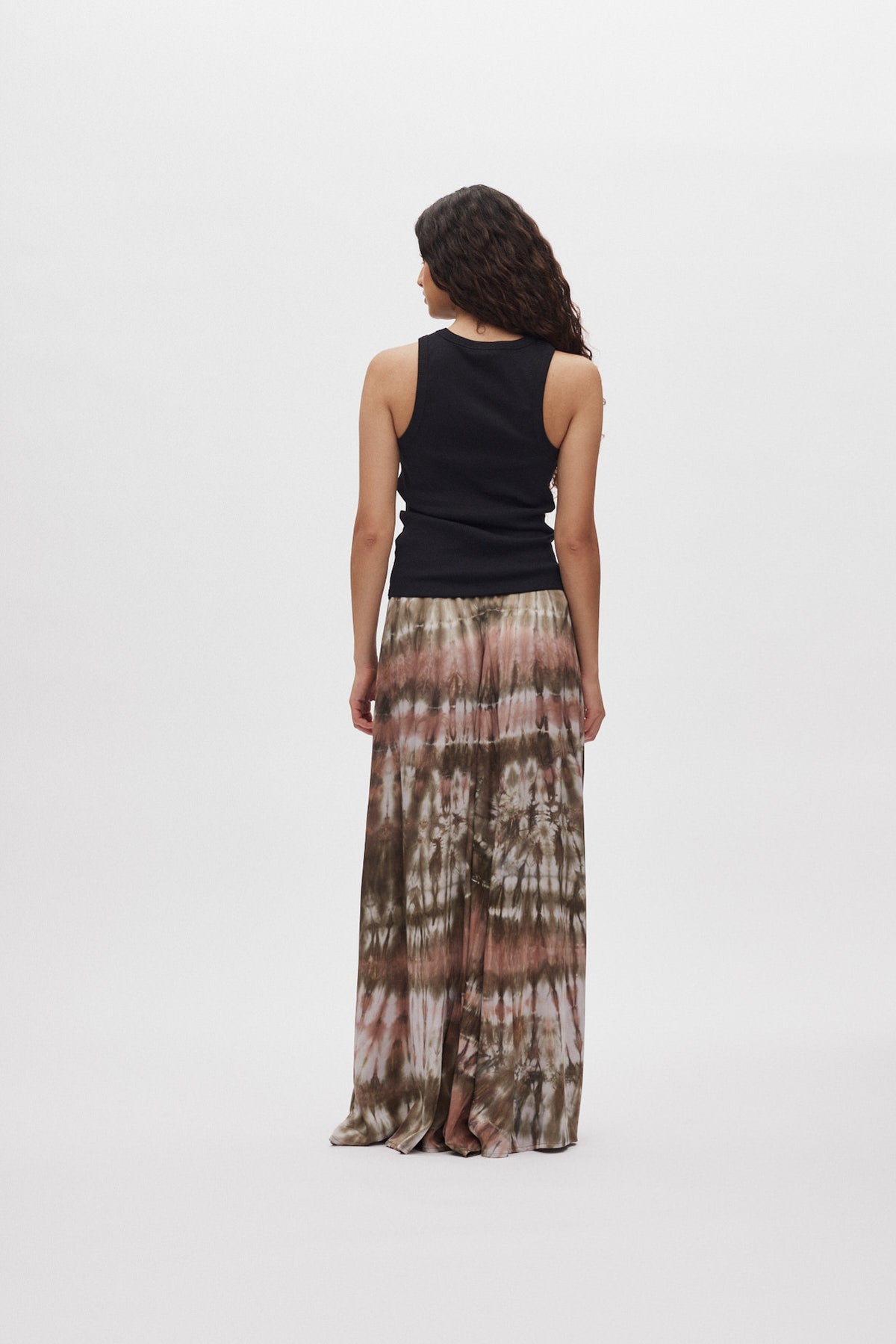 Henriette - Lava print button skirt I Rust combo 3 - Rabens Saloner