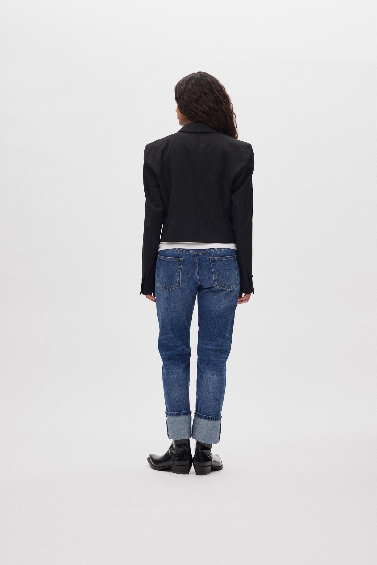 Lorelei - Denim loose fit pants I Dark indigo 3 - Rabens Saloner
