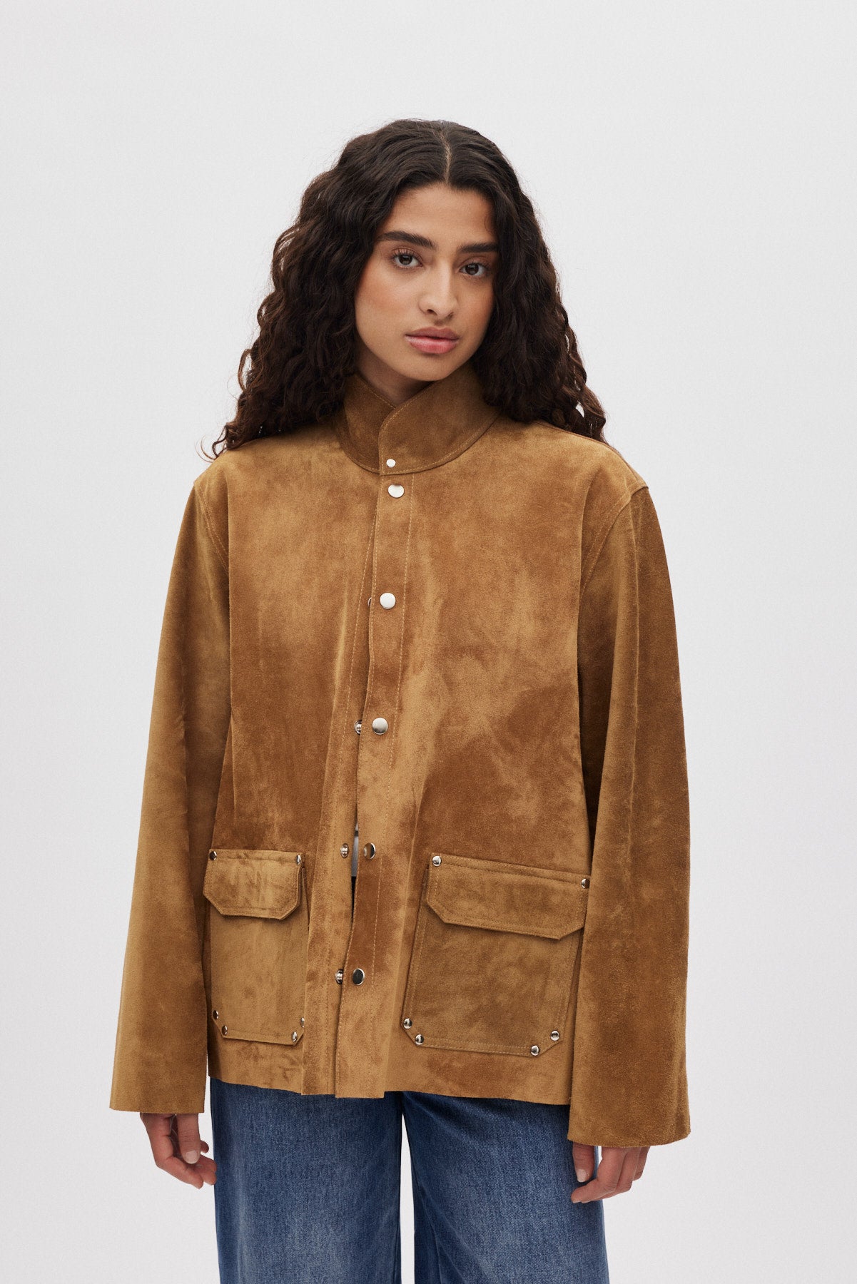 Thelma - Heavy suede jacket I Whiskey 2 - Rabens Saloner