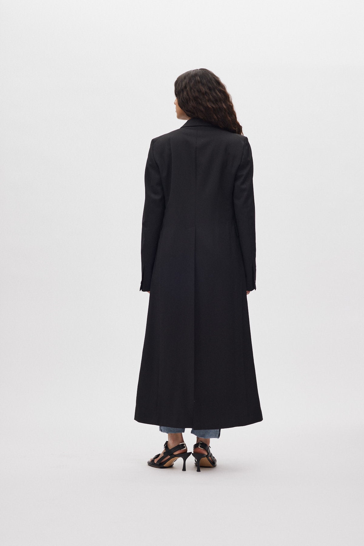 Talma - Smooth tailoring long jacket I Black 3 - Rabens Saloner