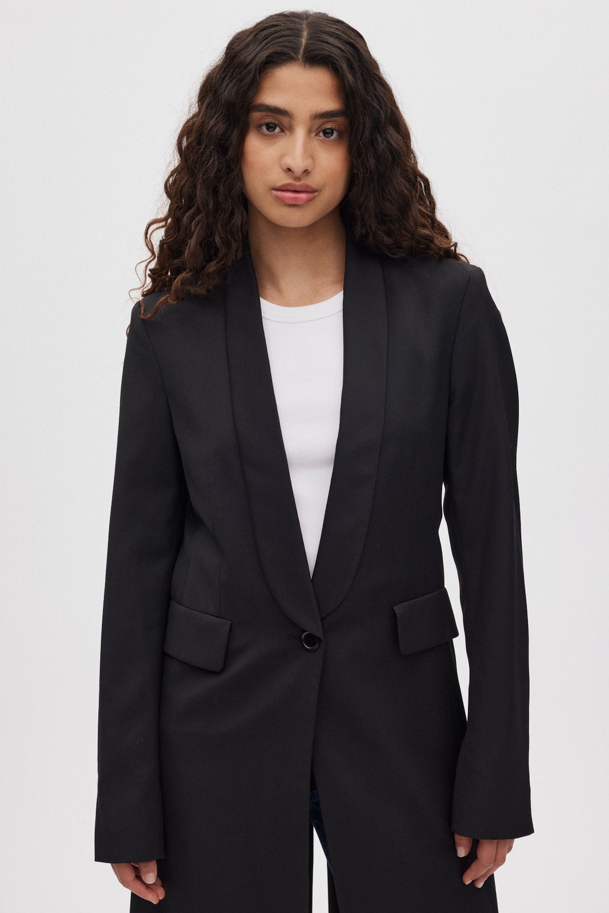 Talma - Smooth tailoring long jacket I Black 2 - Rabens Saloner