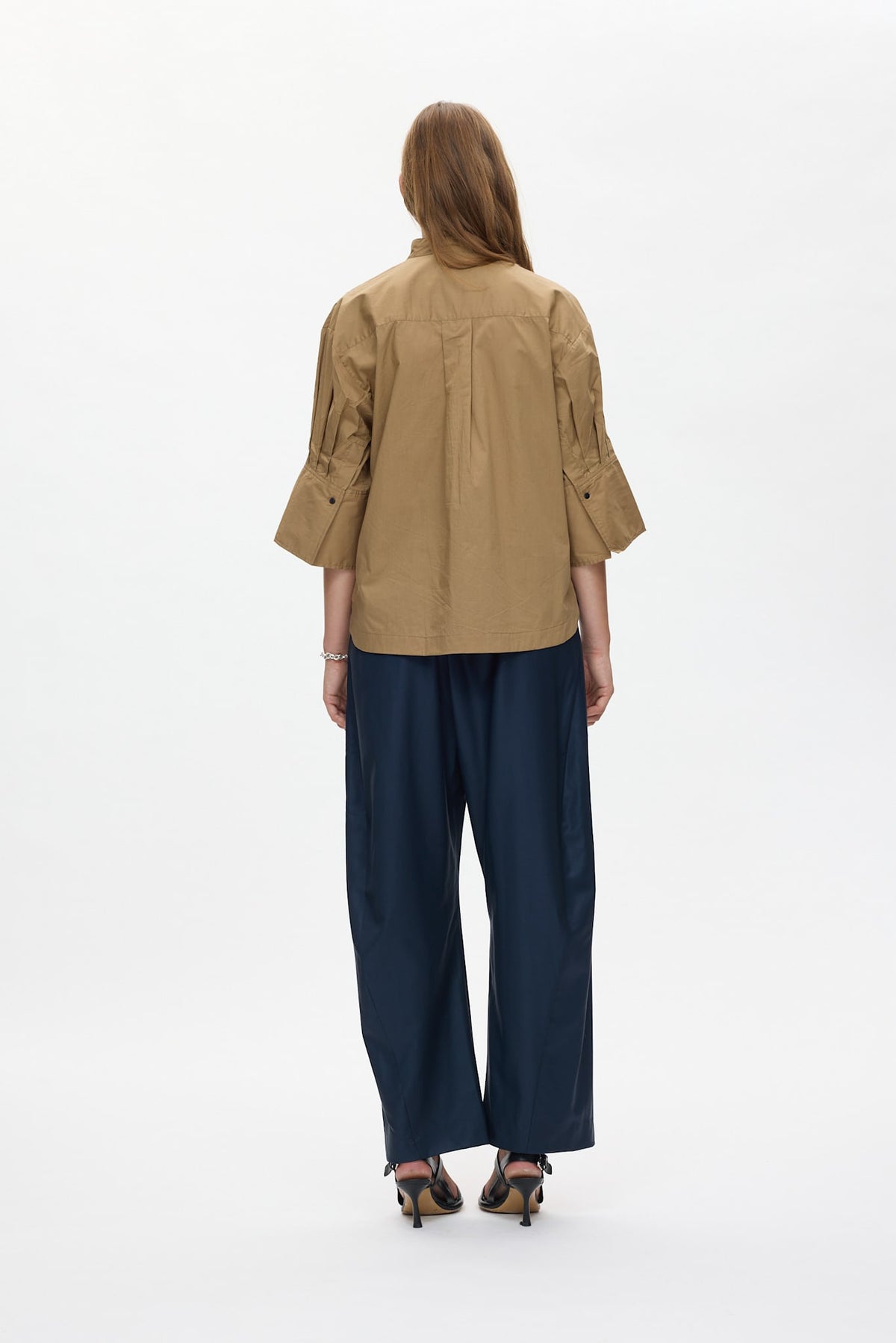 Seval - Poplin boxy shirt I Havanna brown 3 - Rabens Saloner