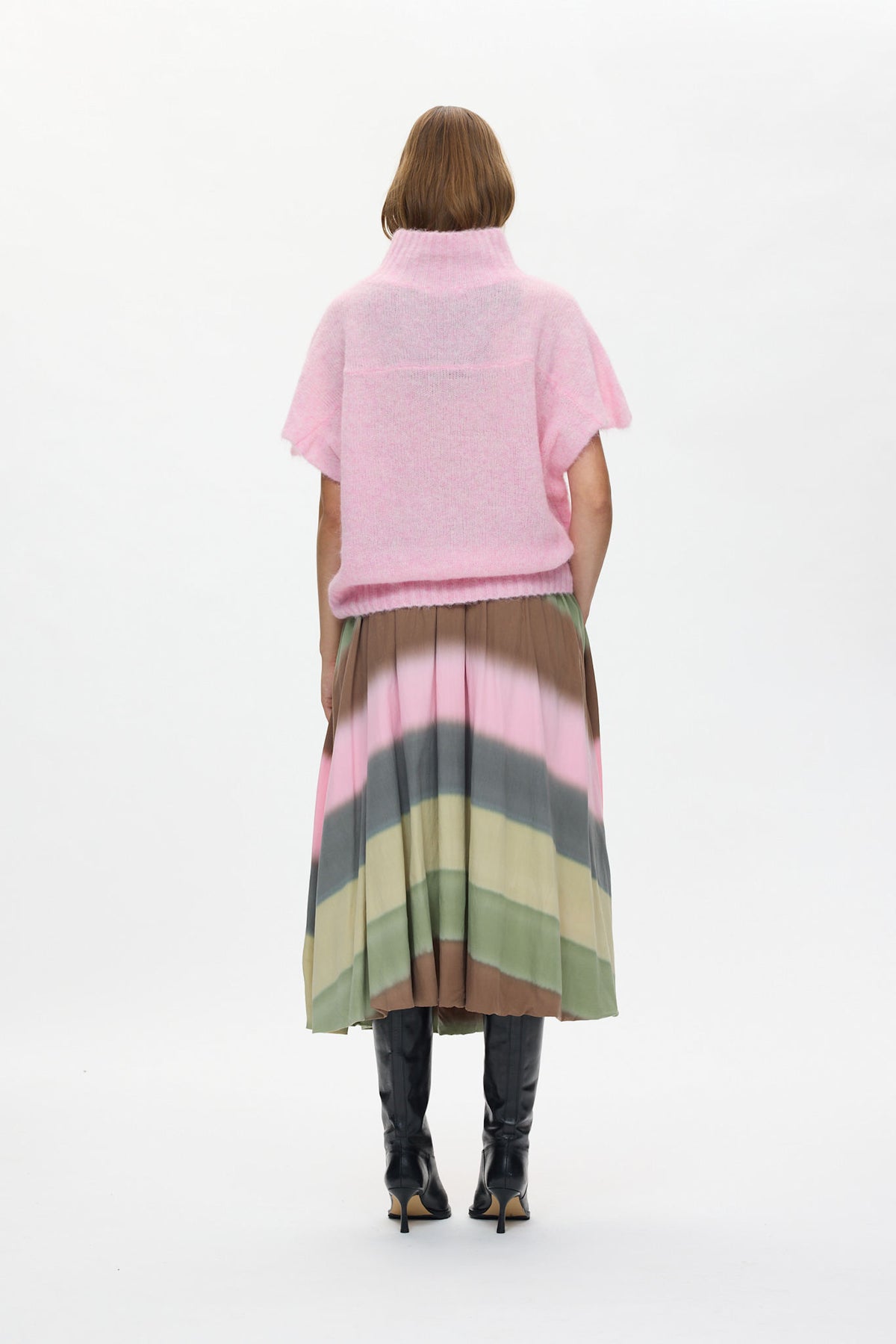 Asna - Superlight knit tunic top I Rose 3 - Rabens Saloner