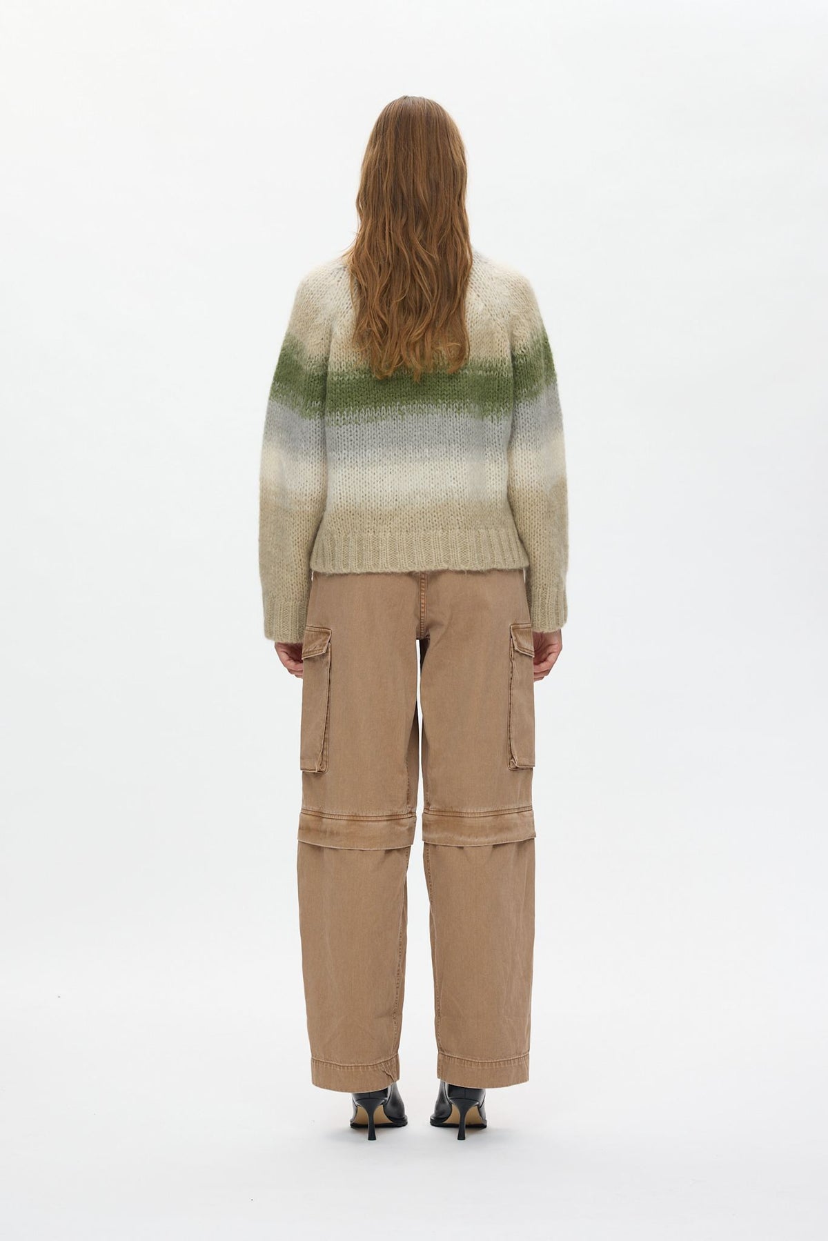 Jasmin - Blurred yarn boxy sweater I Light camel combo 3 - Rabens Saloner