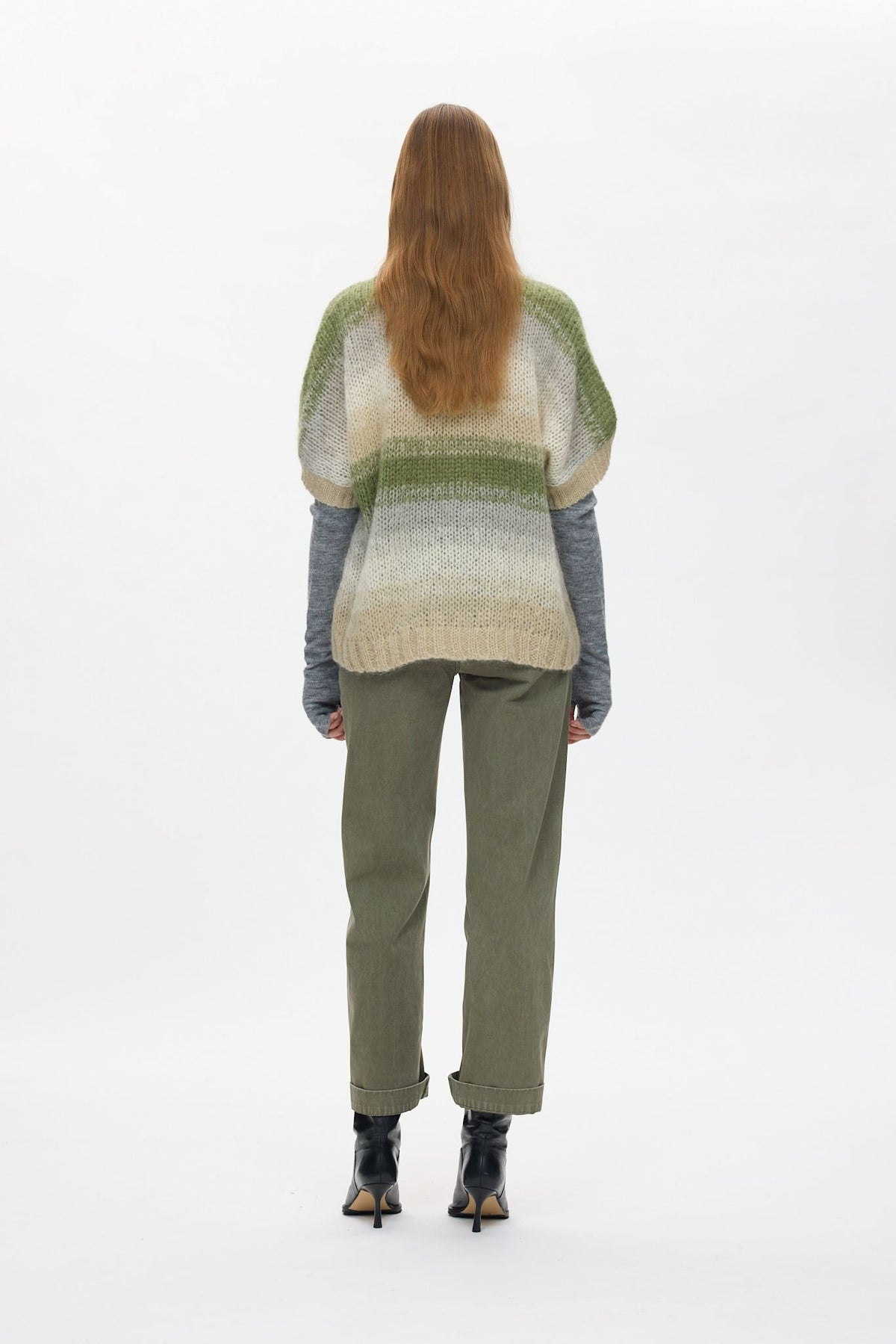 Sabina - Canvas pants I Washed sage 3 - Rabens Saloner