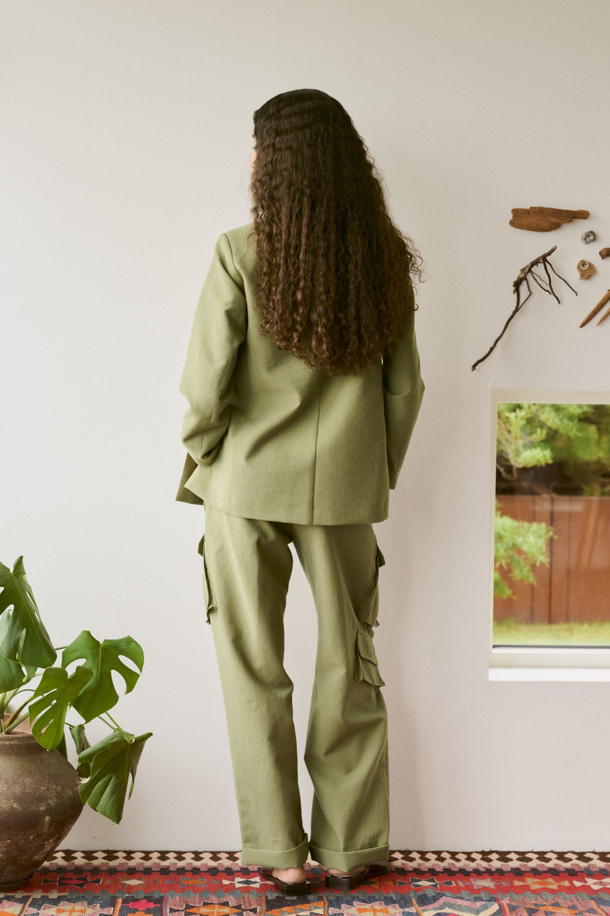 Sabila - Soft tailoring cargo jacket I Pale Khaki 7 - Rabens Saloner