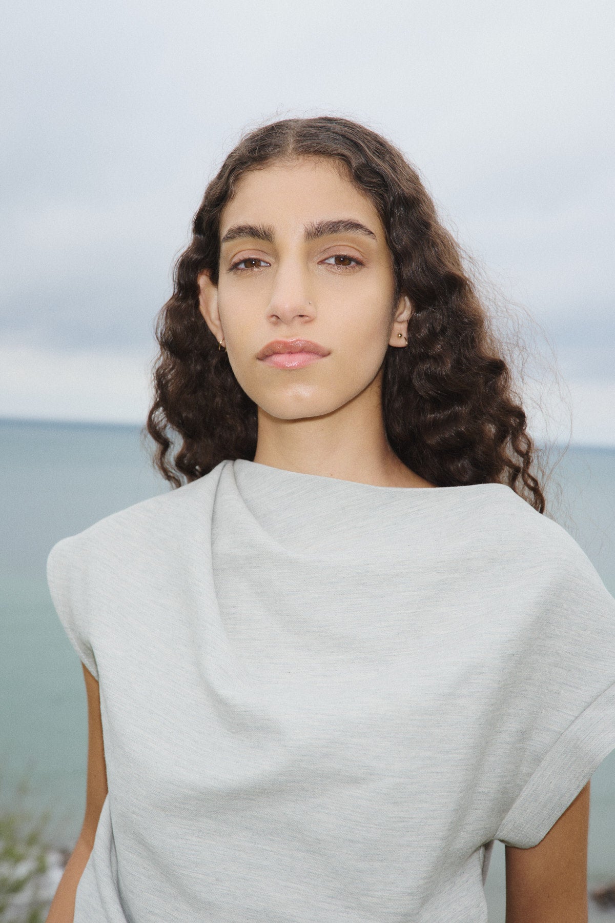 Jinda - Soft tailoring top I Pale Khaki