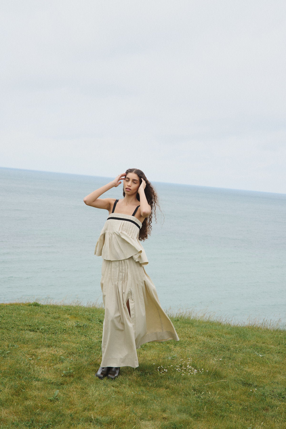 Thai - Light fusion skirt I Sand 12 - Rabens Saloner