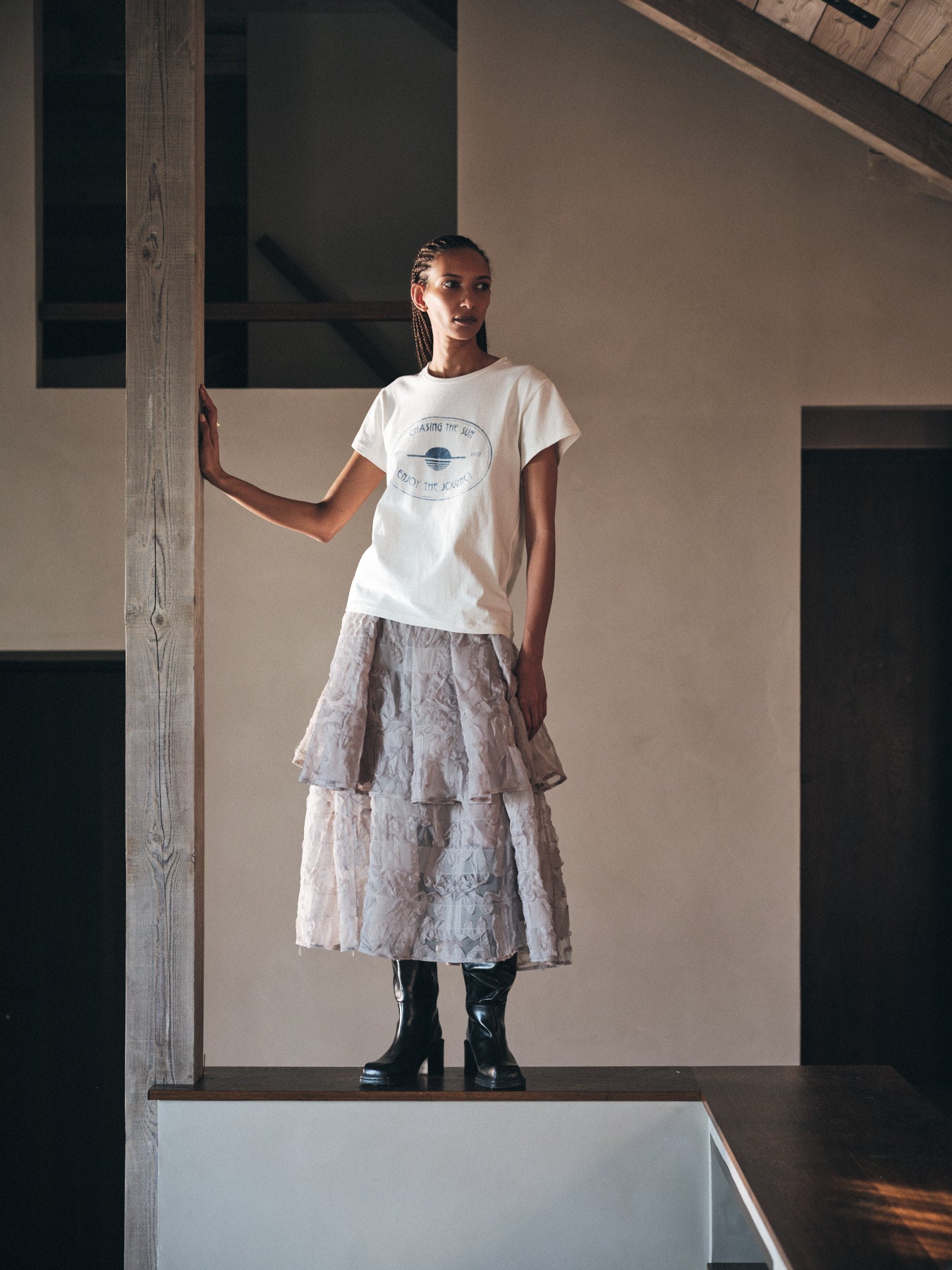 Ambla - Journey t-shirt I Chalk 6 - Rabens Saloner