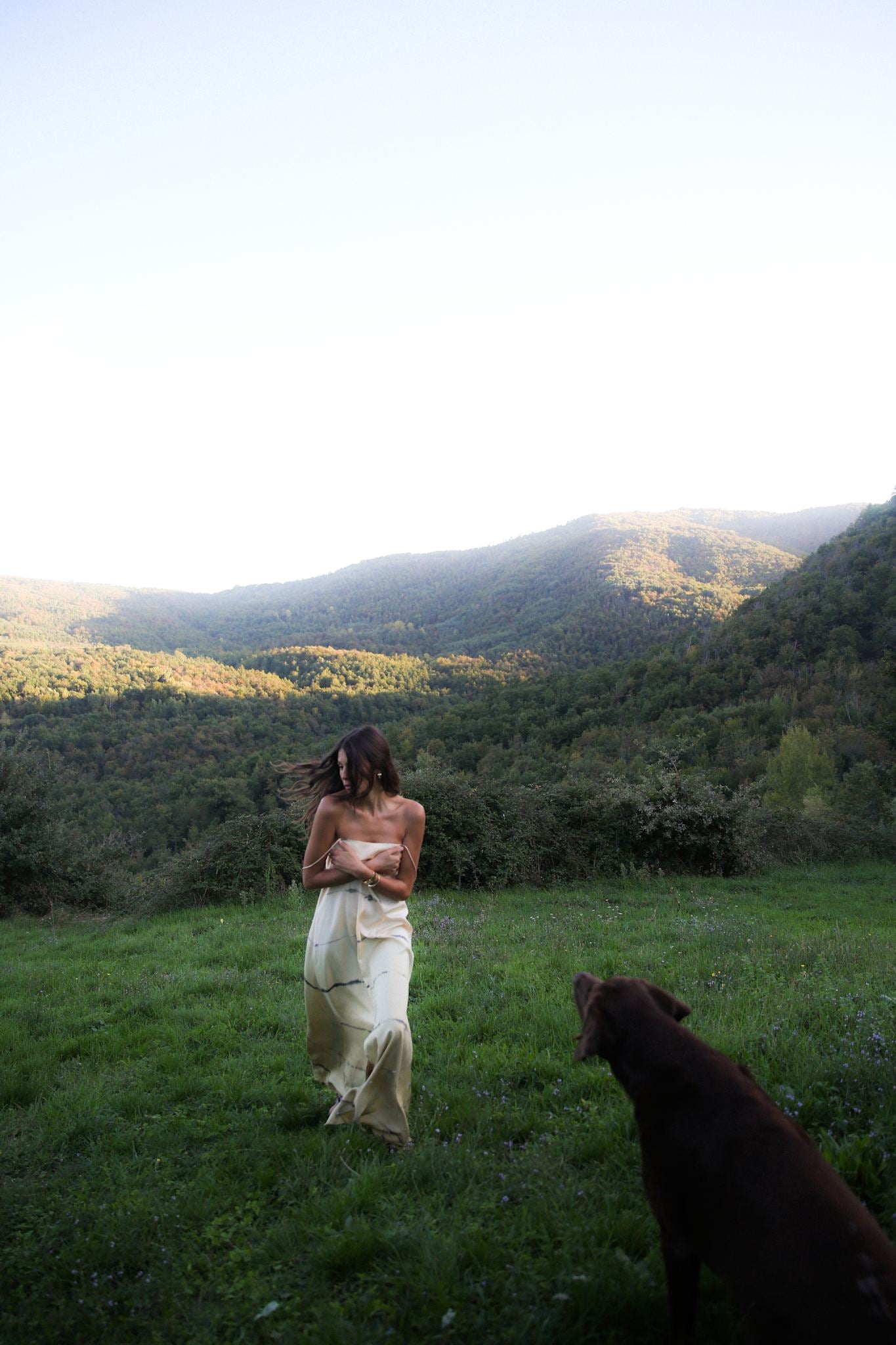 Hanny - Nuance string dress I Banana combo 4 - Rabens Saloner