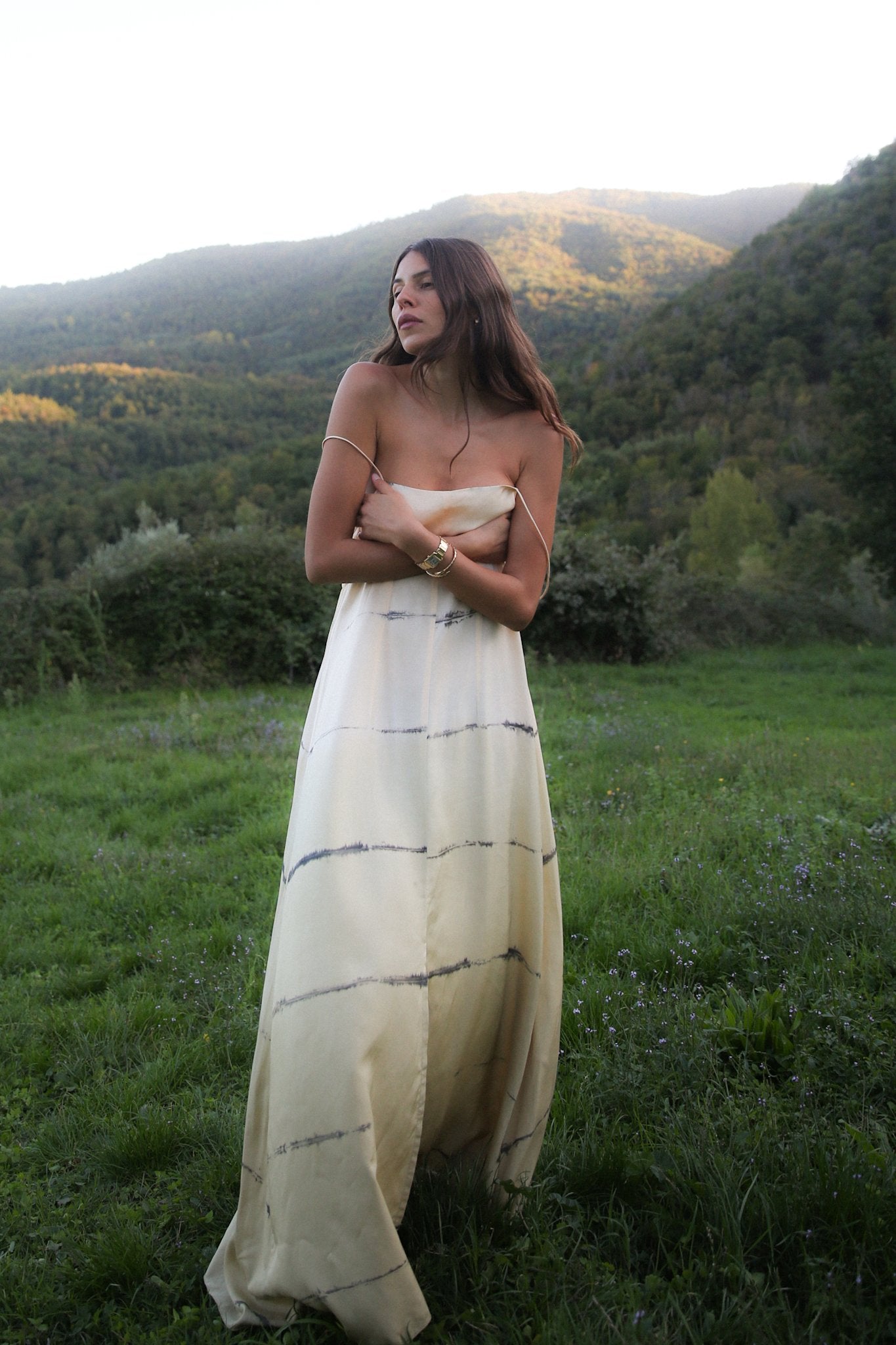 Hanny - Nuance string dress I Banana combo 3 - Rabens Saloner