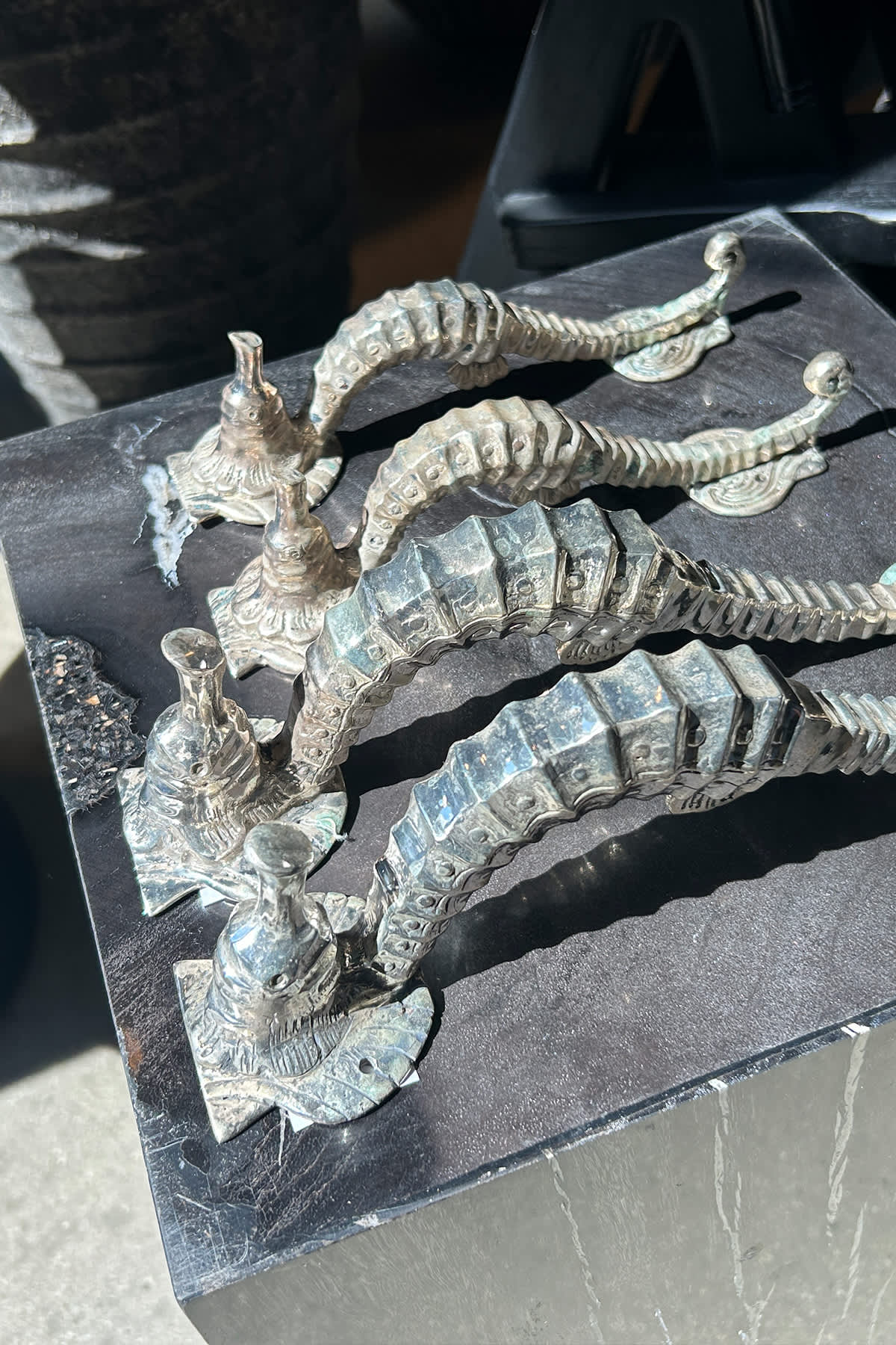 Seahorse Door Handle - Rabens Apartment I Brass 9 - Rabens Saloner