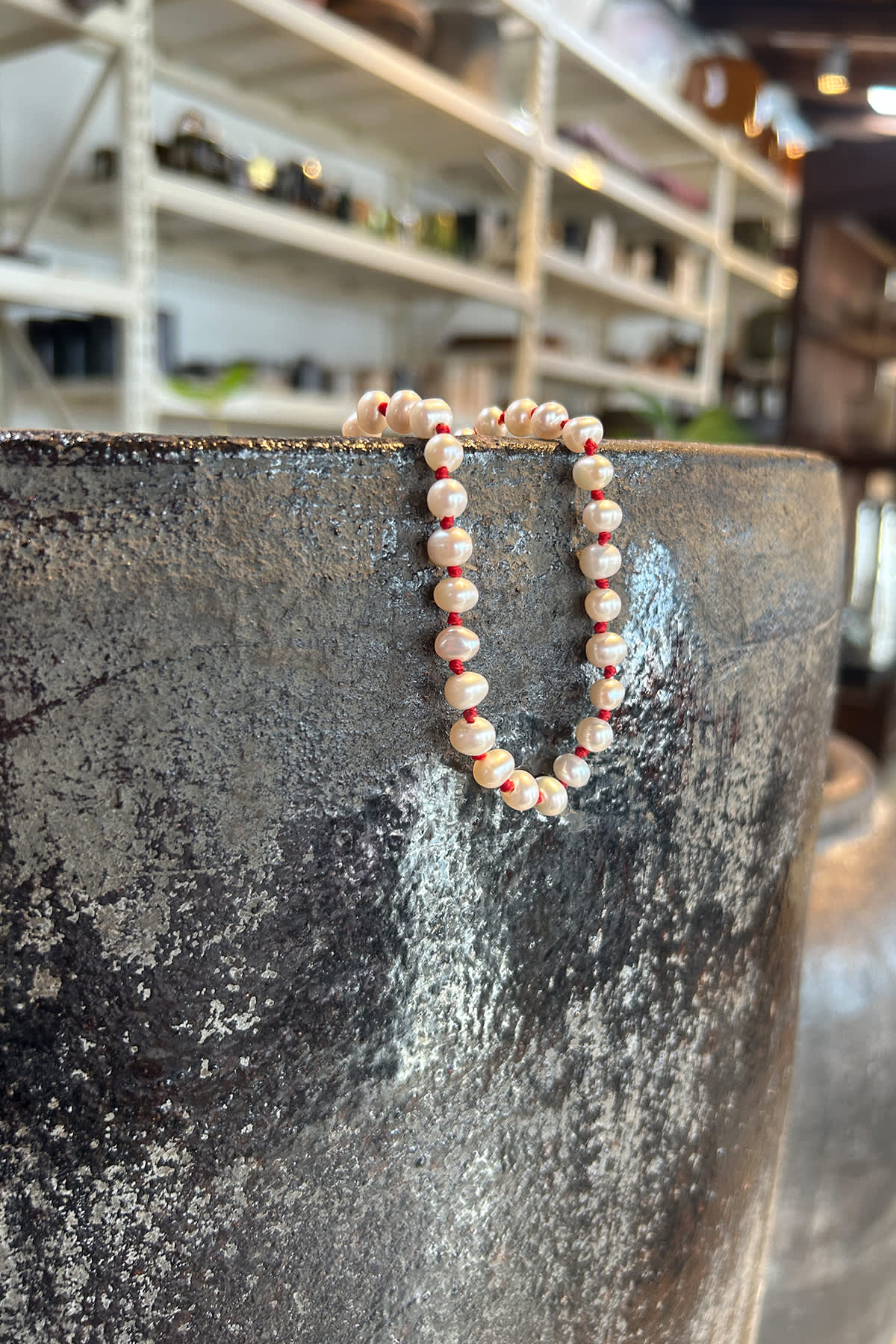 Pearl Anklet - Nafsu I Gold Beads 6 - Rabens Saloner