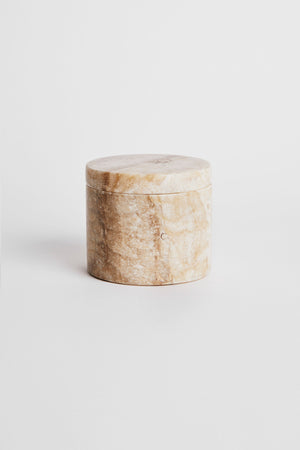 Round Marble Jar with Lid - Rabens Apartment I Champagne Champagne H: 9 cm Ø:11 cm 1 - Rabens Saloner