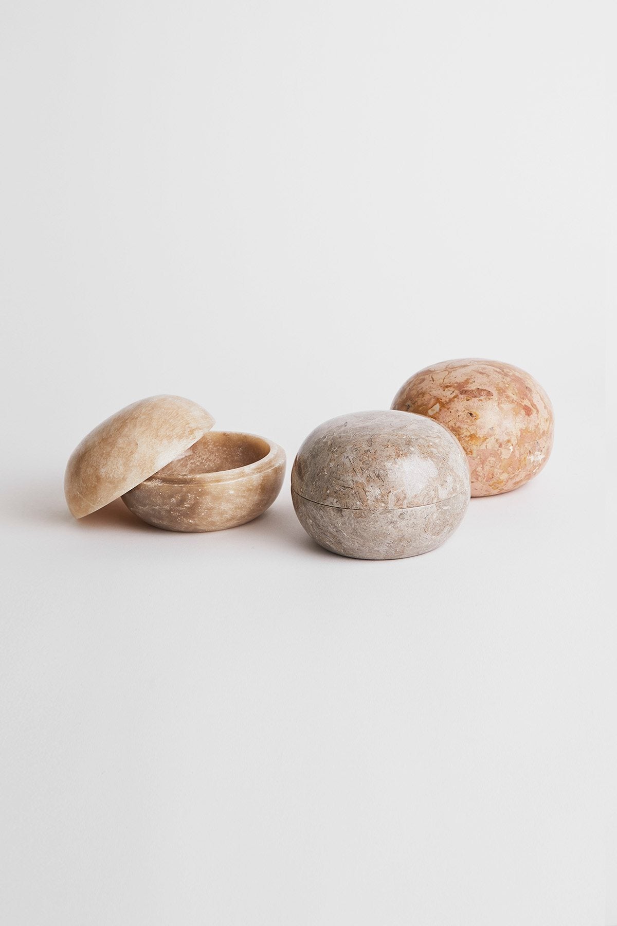 Chubby Marble Bowl with Lid - Rabens Apartment I Rose 2 - Rabens Saloner
