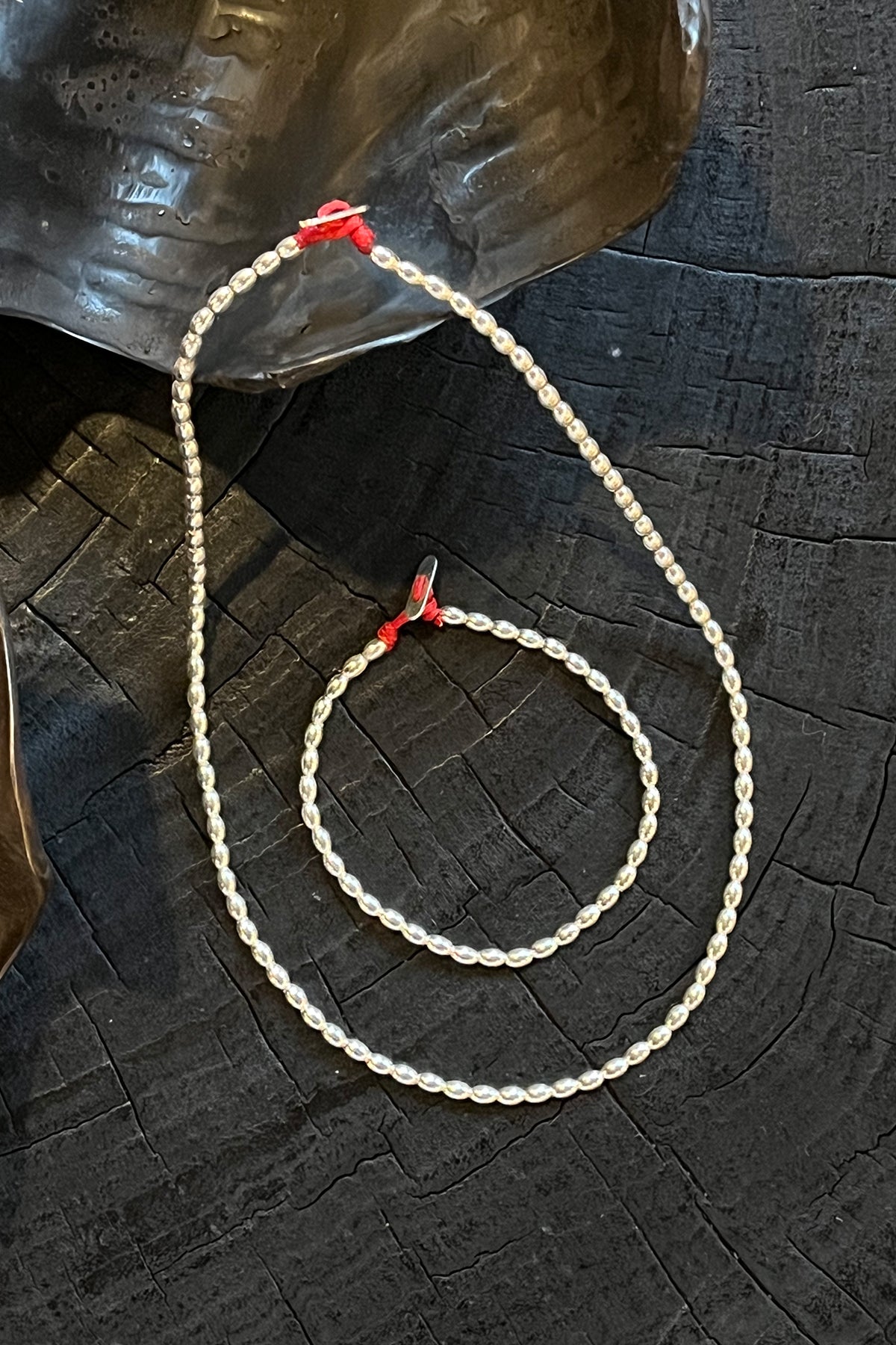 Rice Bead Bracelet - Nafsu I Silver 3 - Rabens Saloner