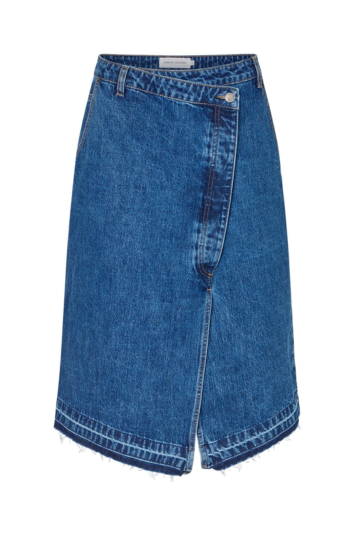Nicka - Denim skirt I Dark indigo Dark indigo XS 4 - Rabens Saloner