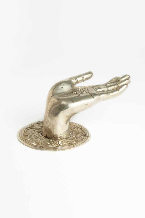 Silver brass open hand  - Rabens Apartment I Silver Silver L: 17 cm H: 10 cm  1 - Rabens Saloner