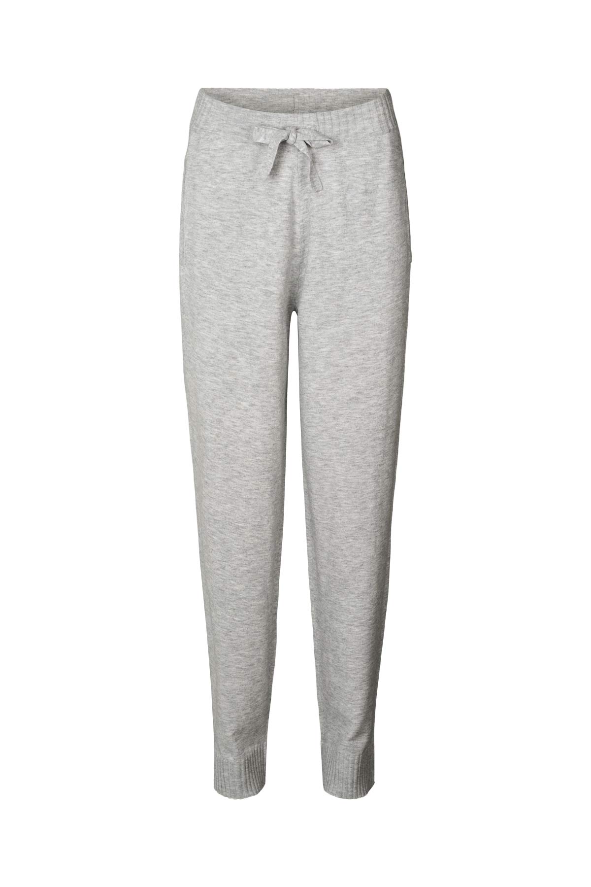 Jorun - Knit lounge pants I Grey melange 4 - Rabens Saloner
