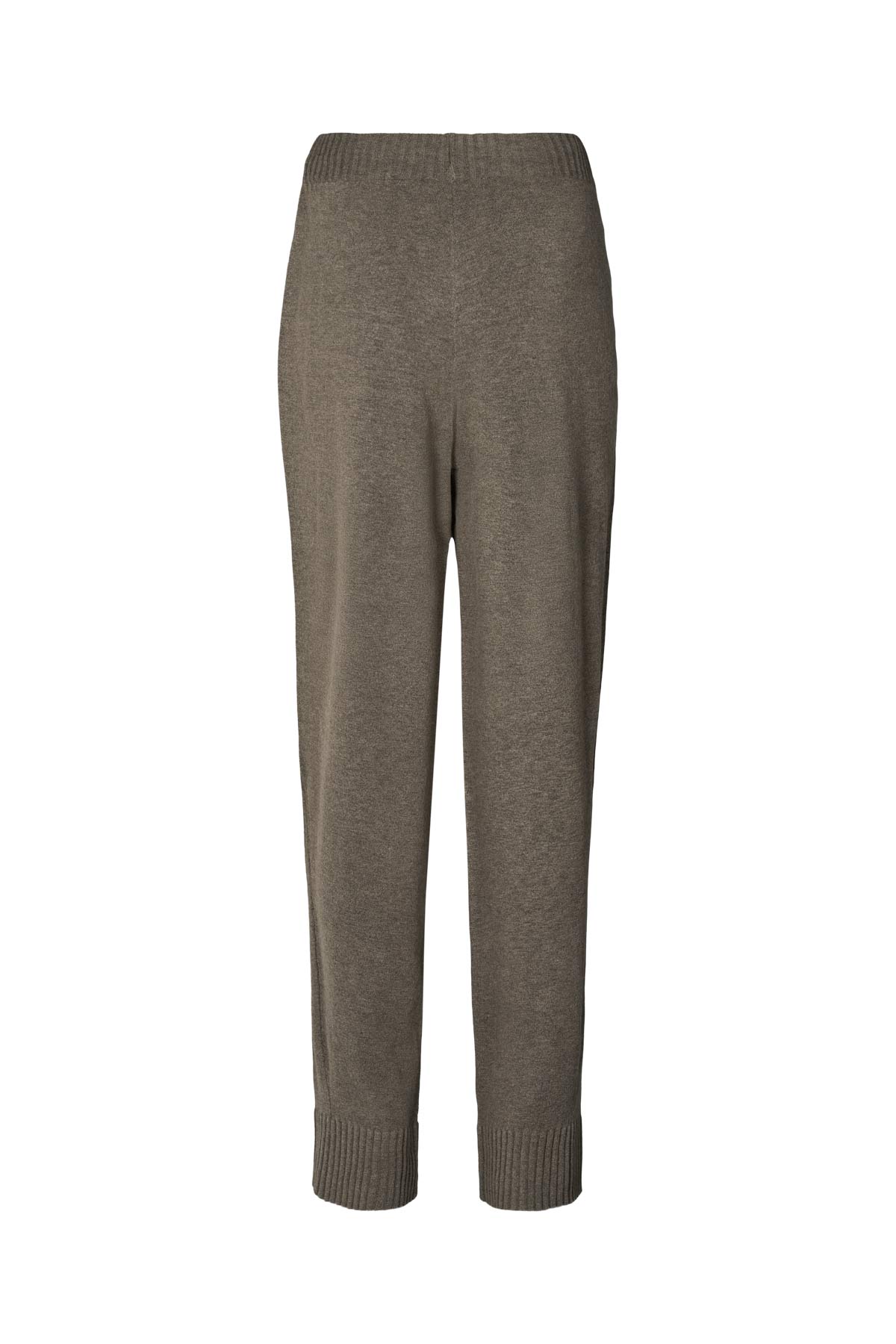 Jorun - Knit lounge pants I Mole melange 3 - Rabens Saloner