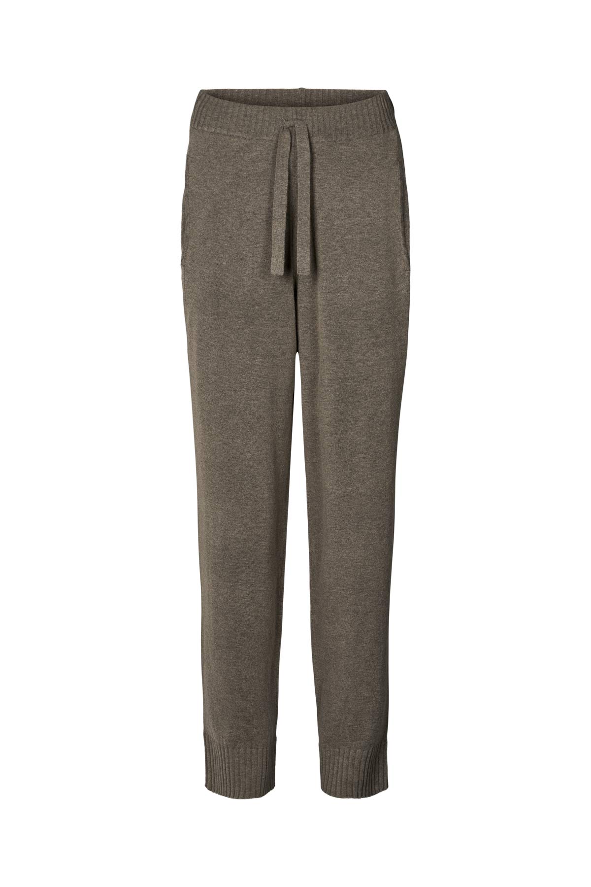 Jorun - Knit lounge pants I Mole melange Mole melange XS 2 - Rabens Saloner