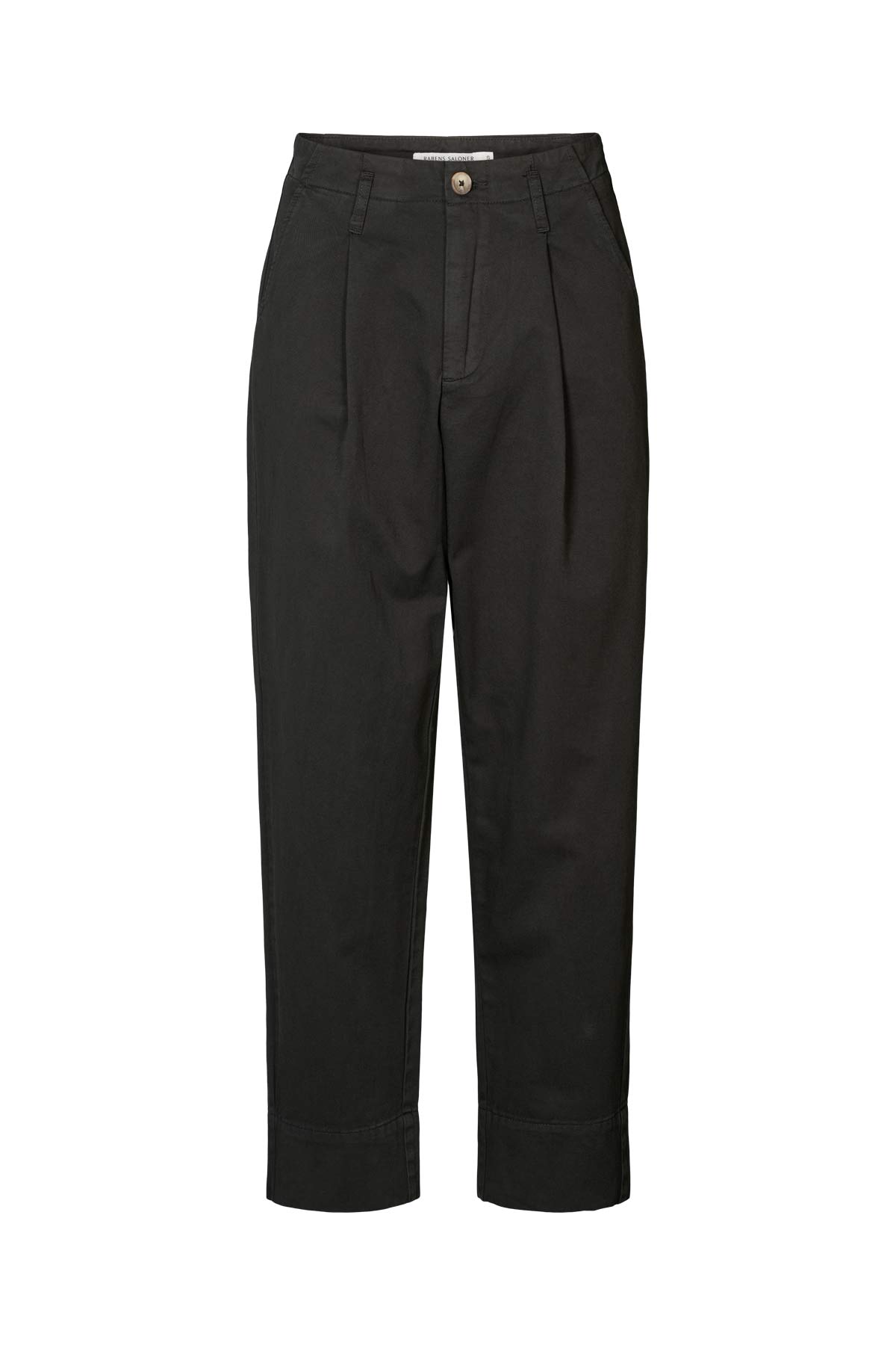 Raina - Canvas light pleat pant I Faded Black Faded Black XXS 4 - Rabens Saloner