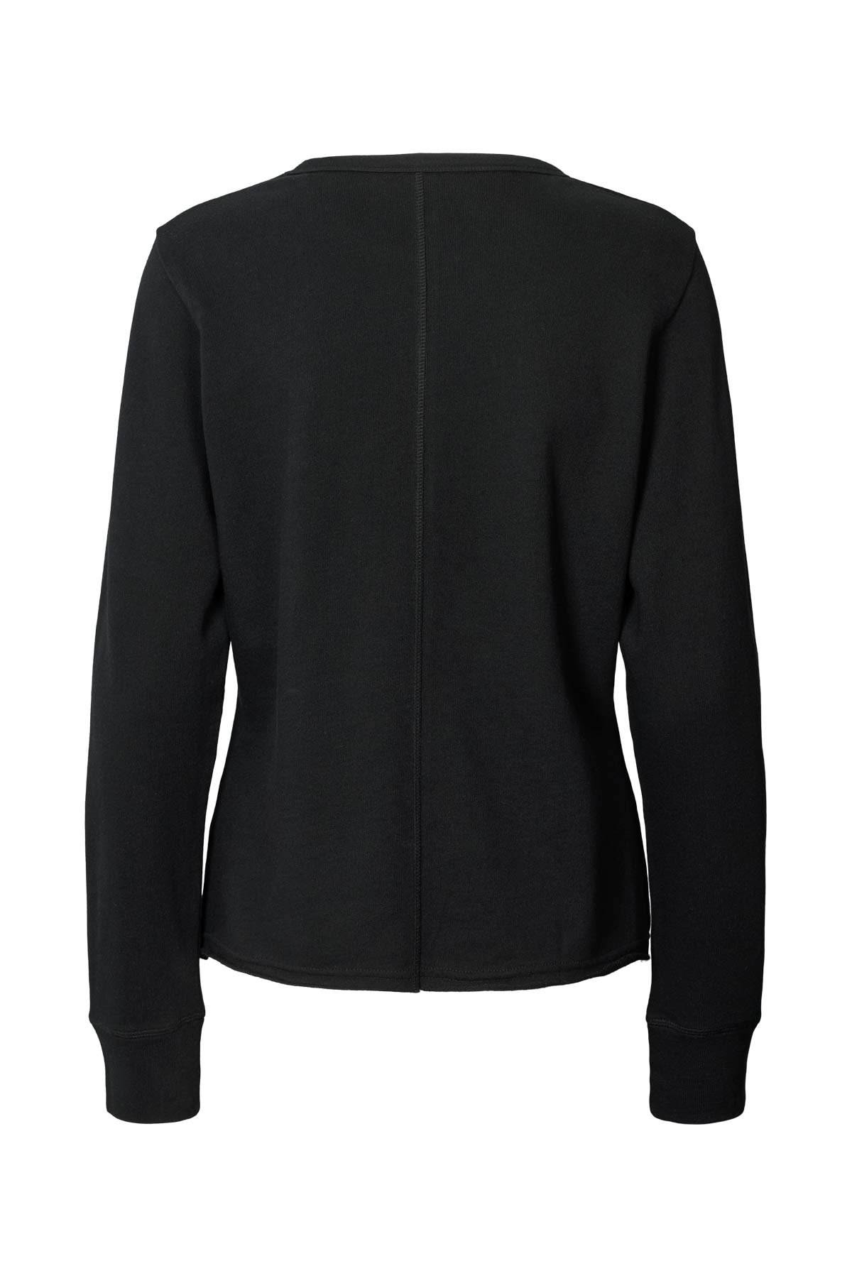 Hila - Light stretch crew neck top I Jet black 6 - Rabens Saloner